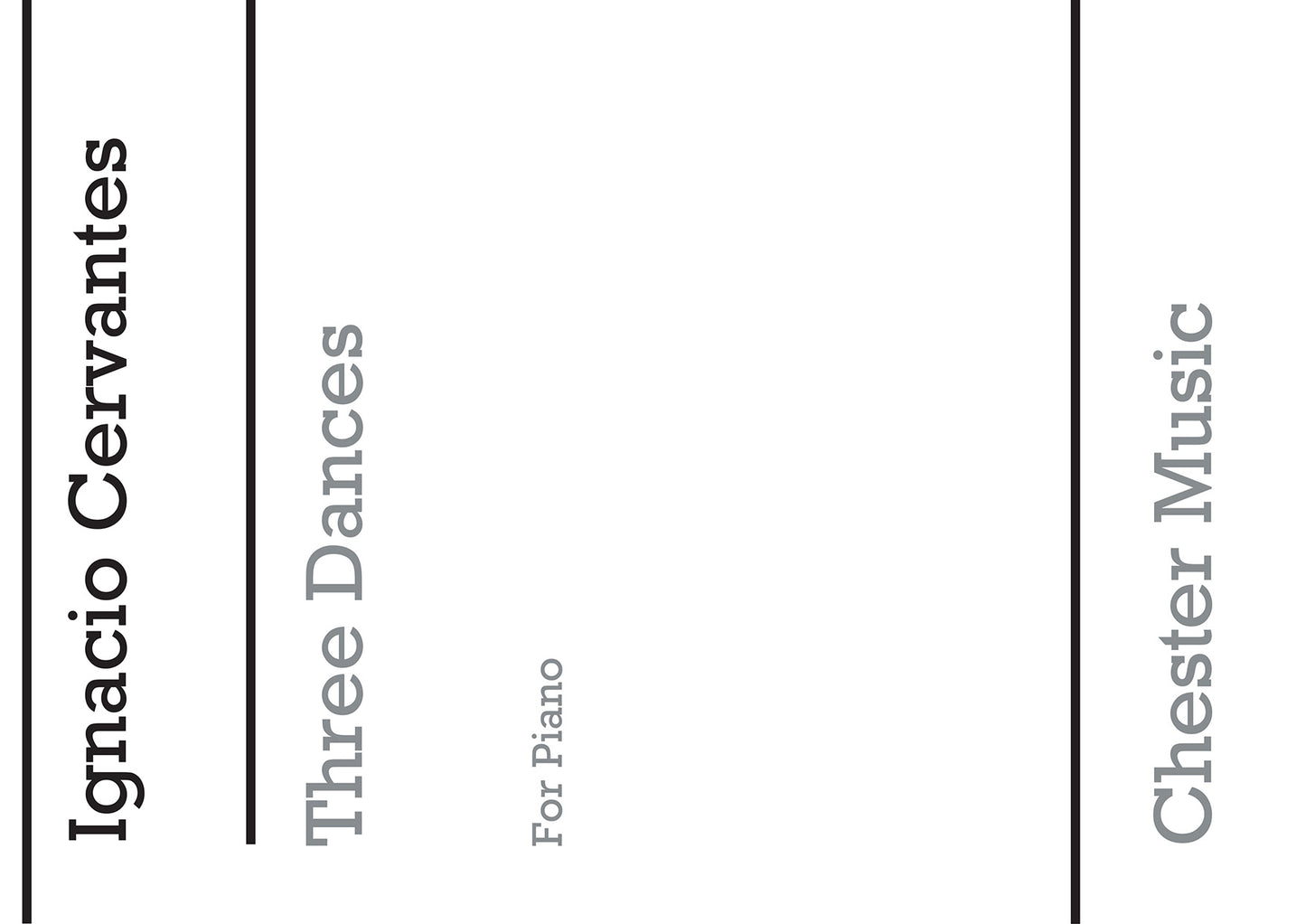Three Dances - Piano de Ignacio Cervantes, Livre pour piano