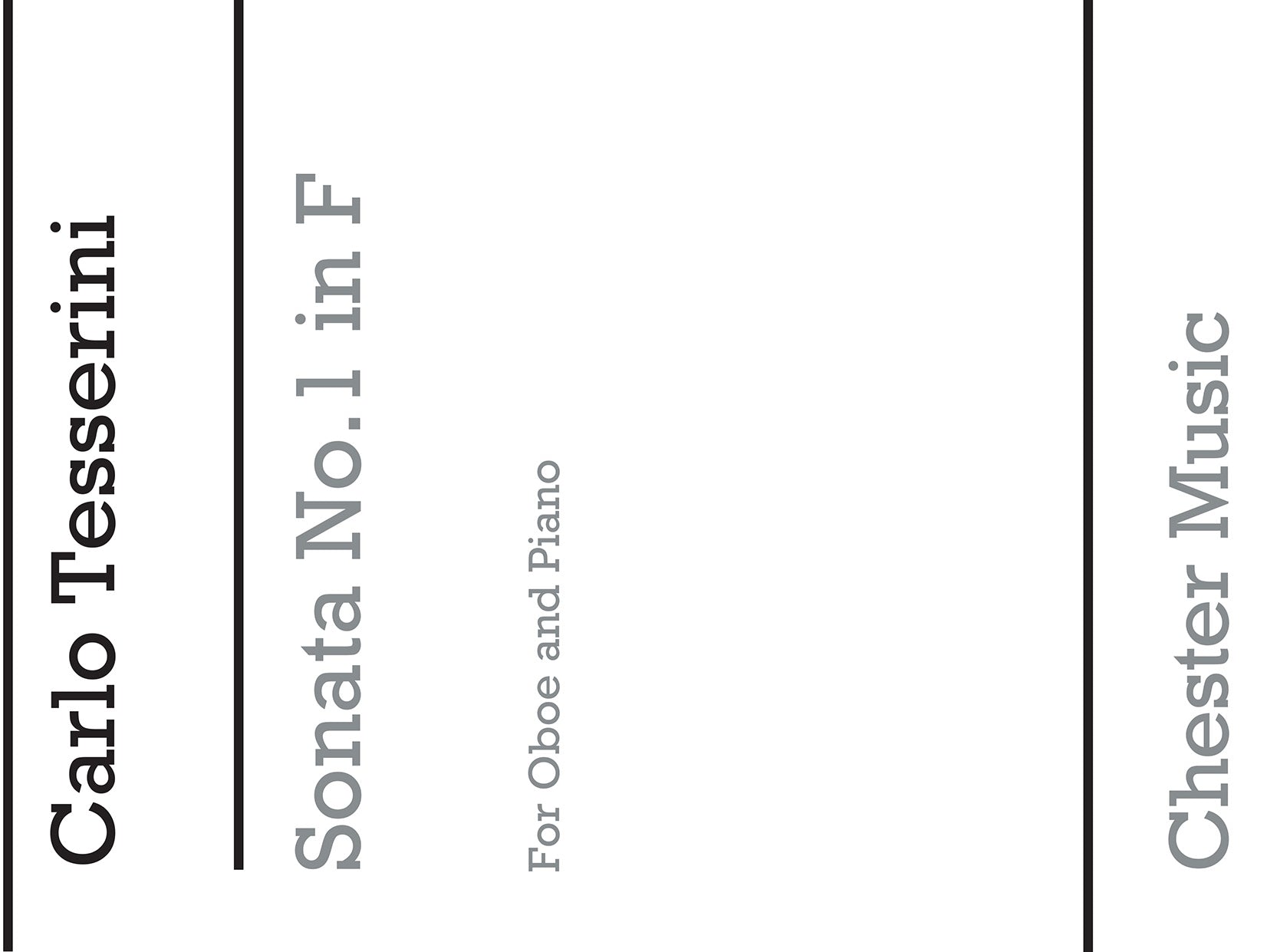 Sonata No.1 In F For Oboe And Piano, Livre pour hautbois et Piano
