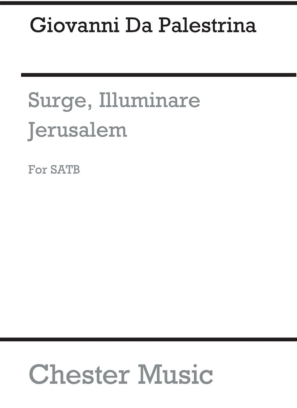 Surge, Illuminare Jerusalem (Petti) de Giovanni Palestrina, Partition chorale pour sATB