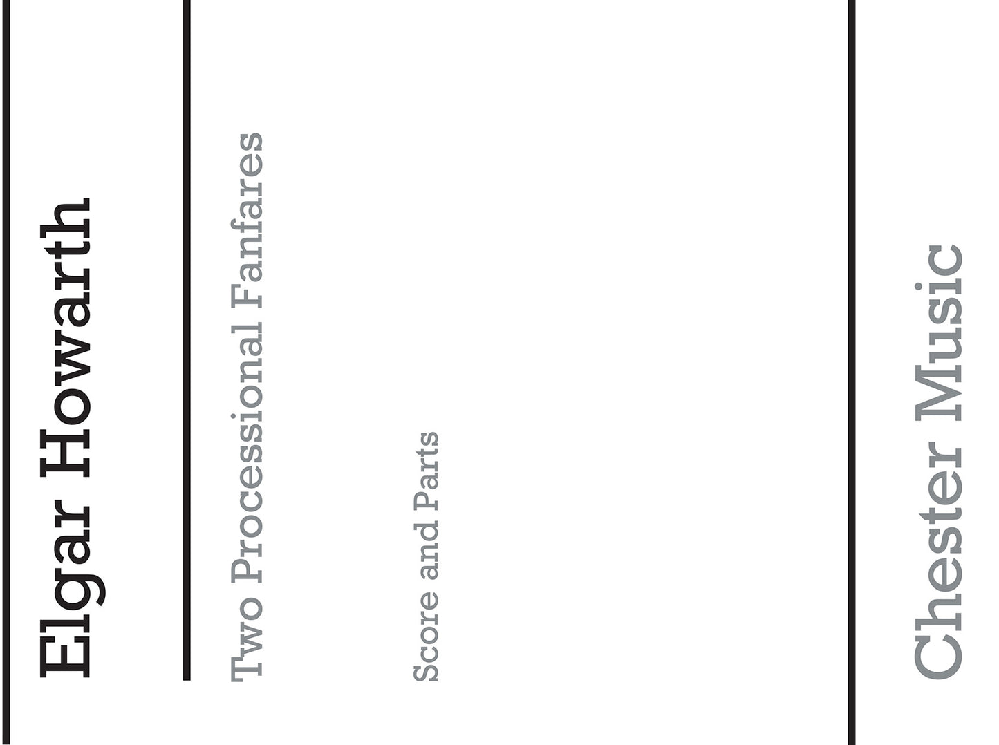 Two Processional Fanfares, Partition + parties pour octuor de cuivres