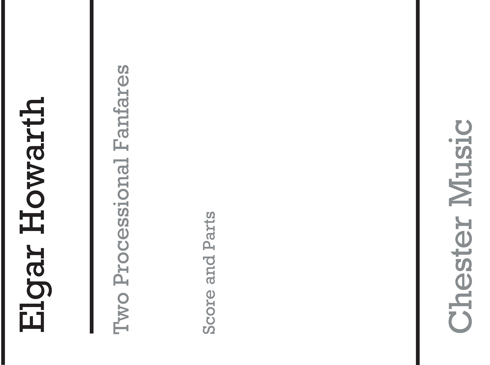 Two Processional Fanfares, Partition + parties pour octuor de cuivres