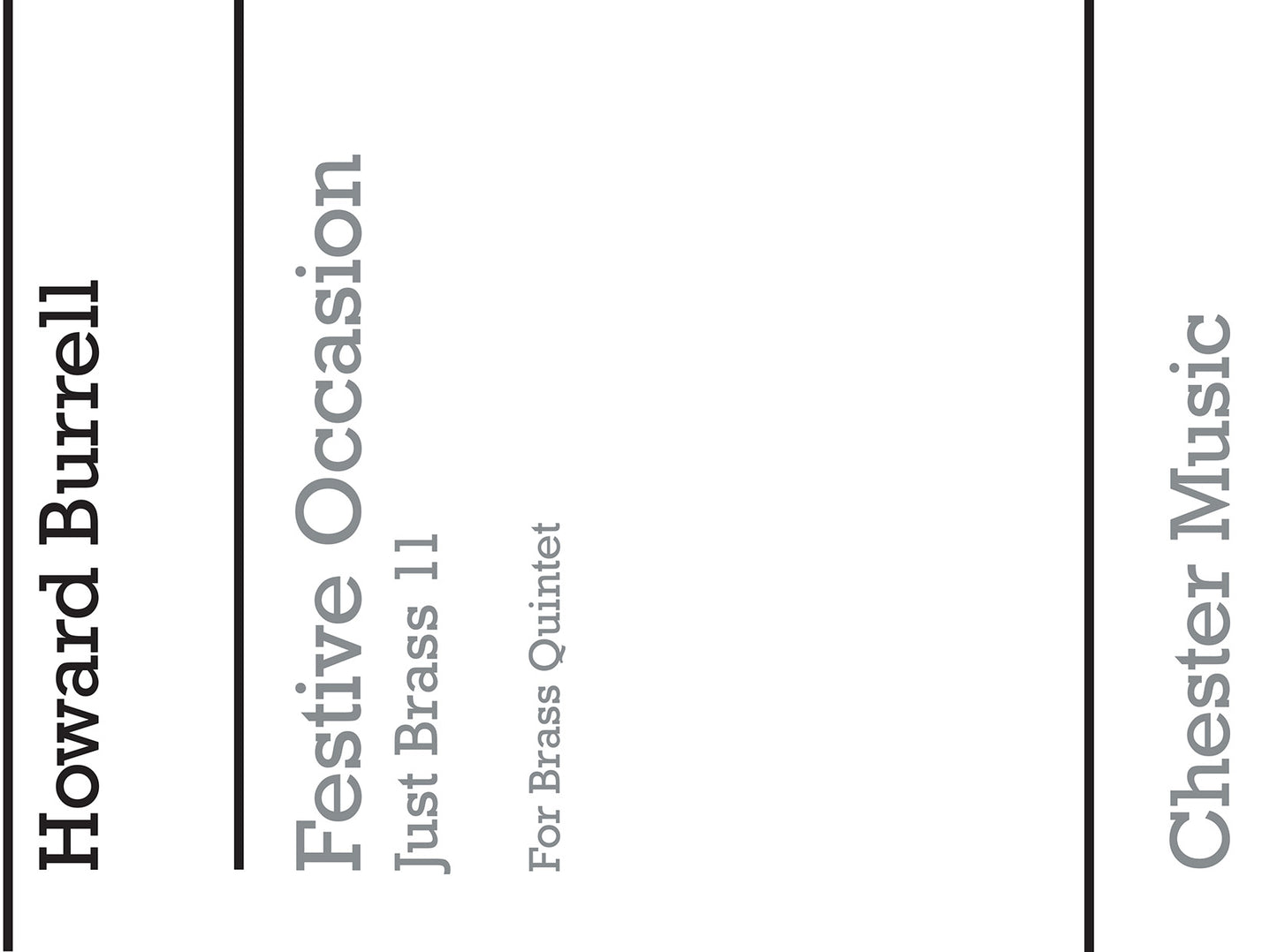 Festive Occasion de Howard Burrell, Partition + parties pour quintette de cuivres