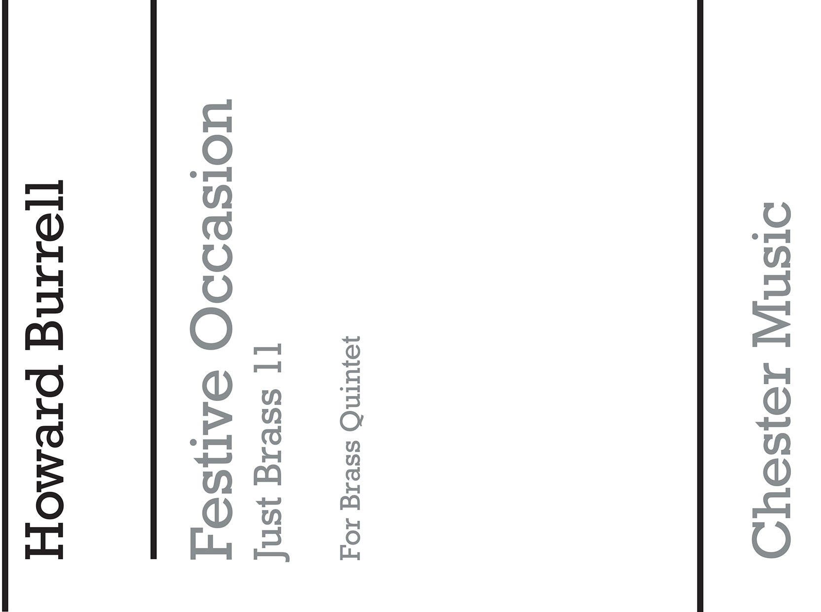 Festive Occasion de Howard Burrell, Partition + parties pour quintette de cuivres