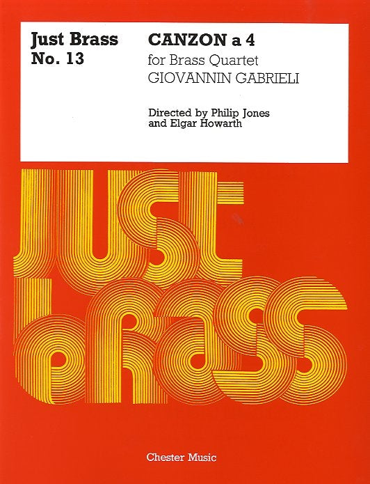 Canzon de Giovanni Gabrieli, Partition + parties pour quatuor de cuivres