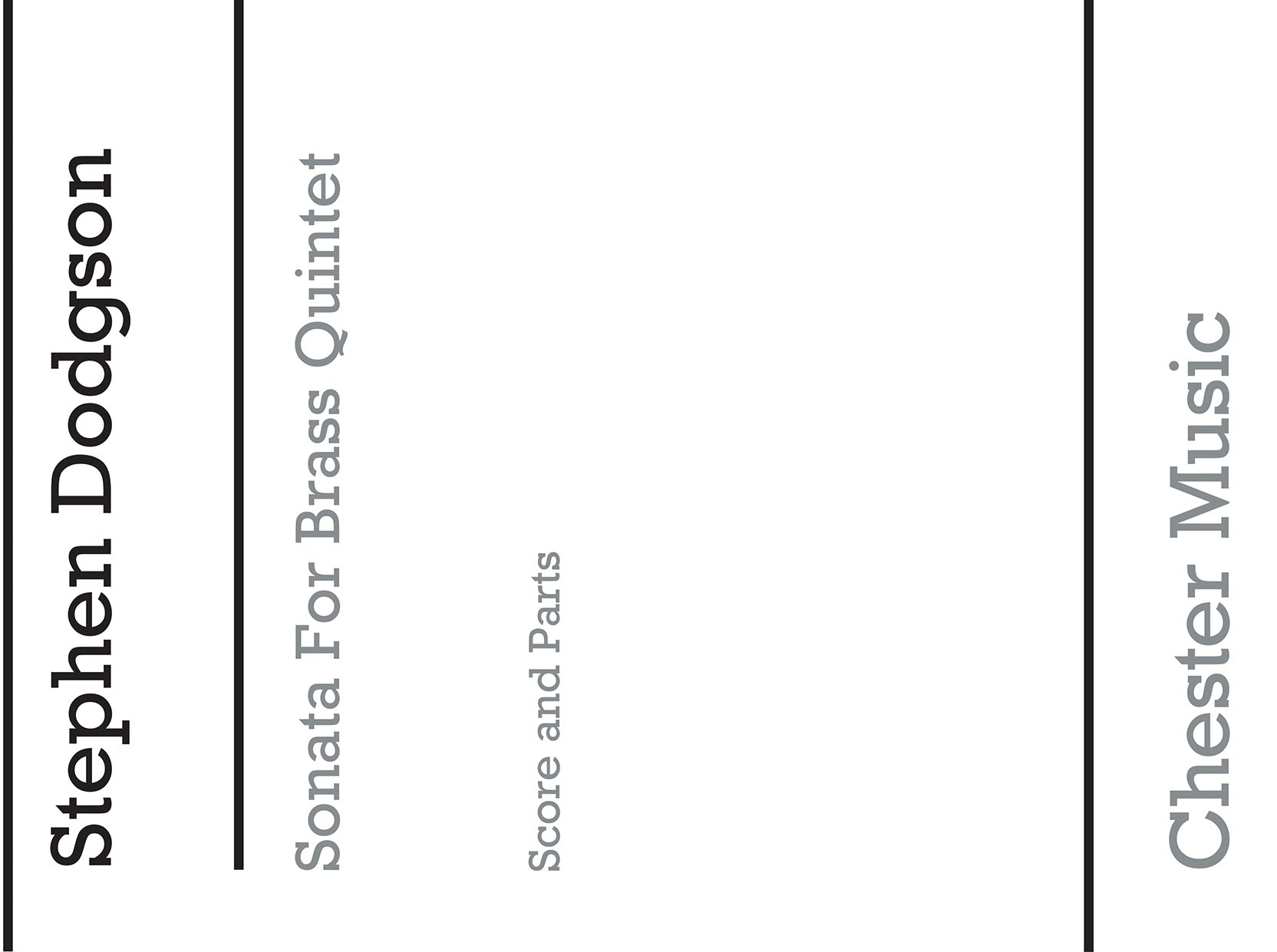 Sonata For Brass Quintet de Stephen Dodgson, Partition + parties pour quintette de cuivres
