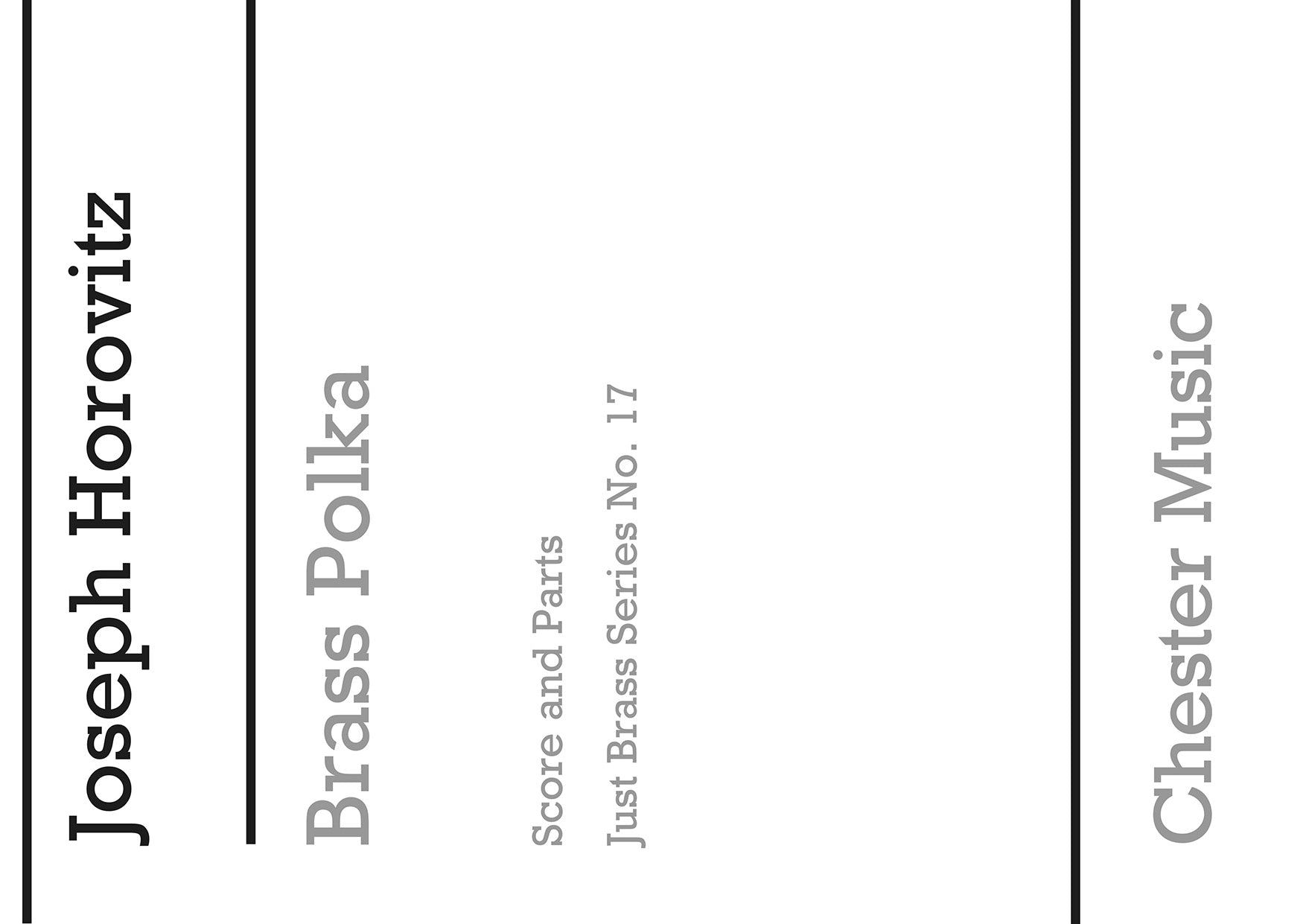 Brass Polka de Joseph Horovitz, Partition + parties pour quatuor de cuivres