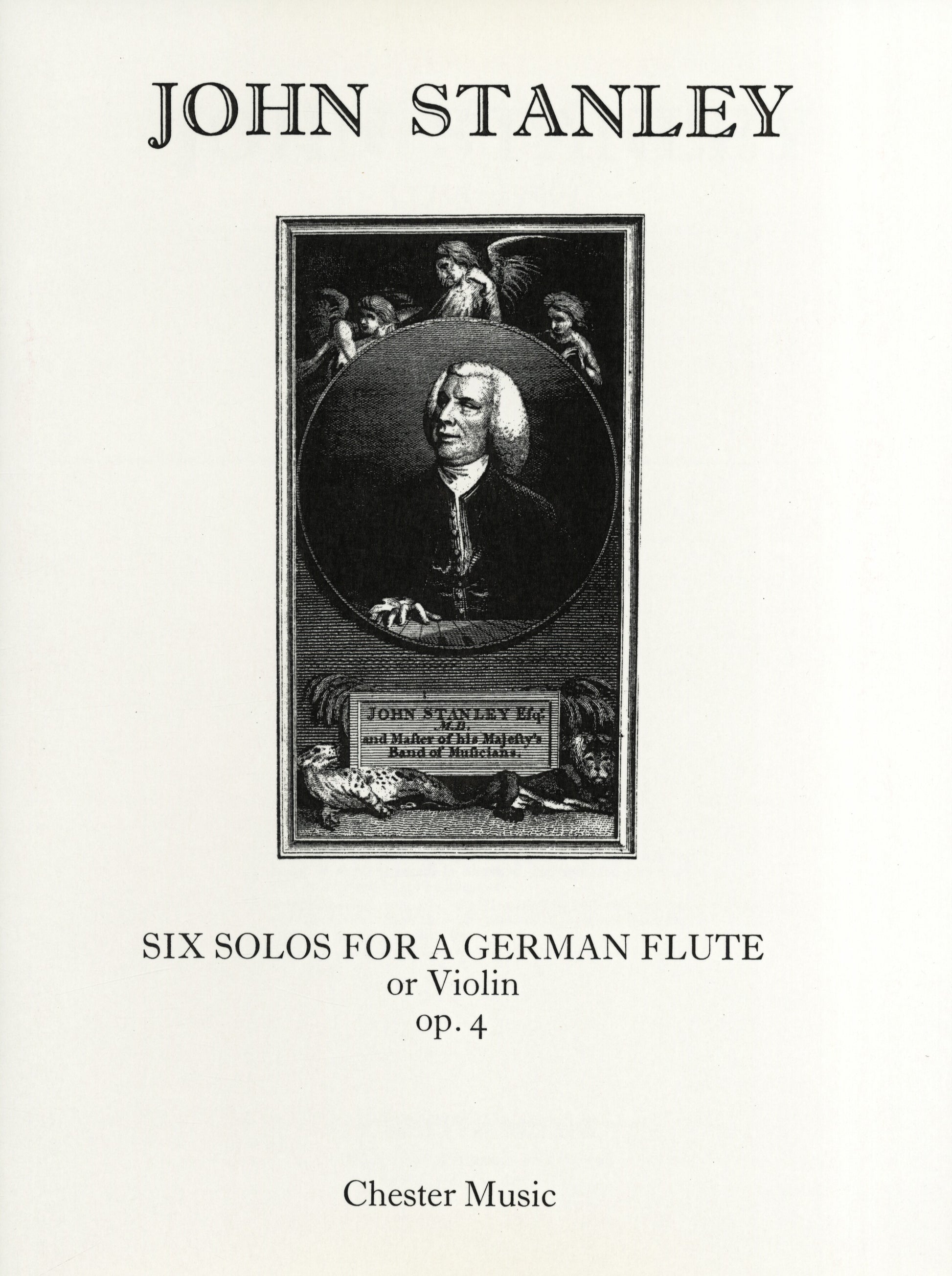 Six Solos Op.4 de John Stanley, Livre pour piano et Flûte et Violon et Clavier