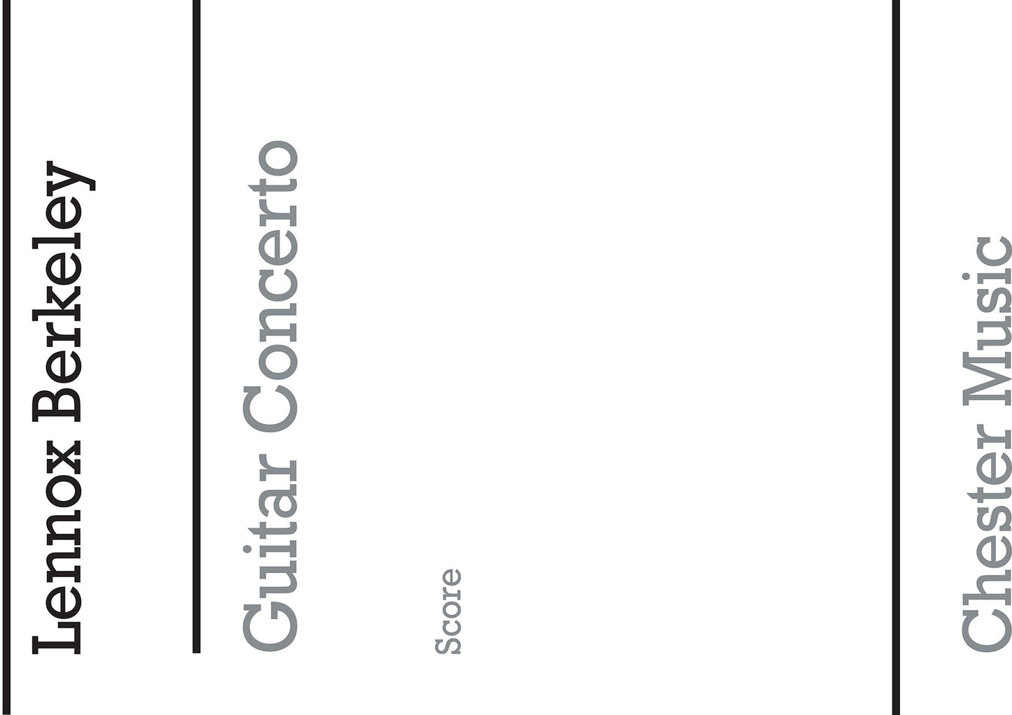 Concerto For Guitar And Orchestra Op.88 de Lennox Berkeley, Partition pour orchestre et Guitare