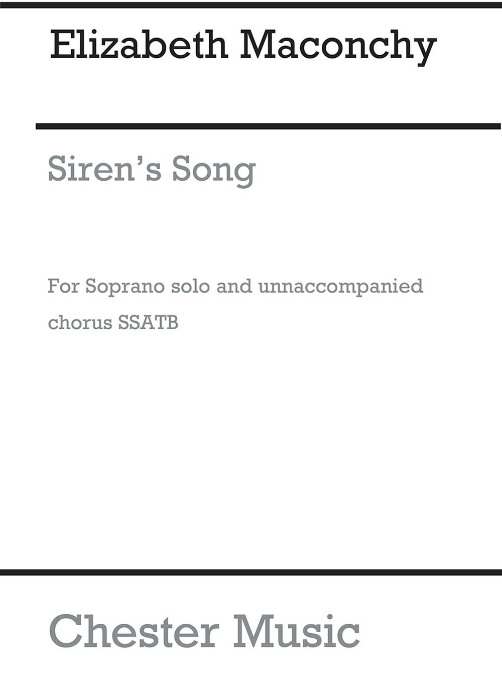 Siren's Song for SATB Choir de Elizabeth Maconchy, Partition chorale pour sATB