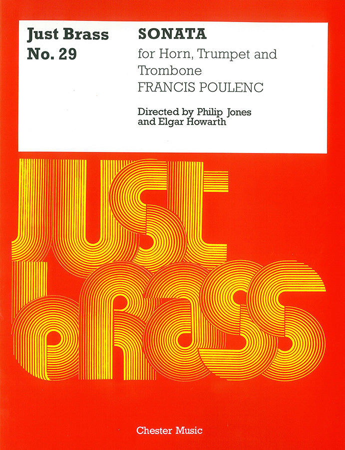 Sonata For Horn, Trumpet And Trombone de Francis Poulenc, Partition + parties pour trio de cuivres