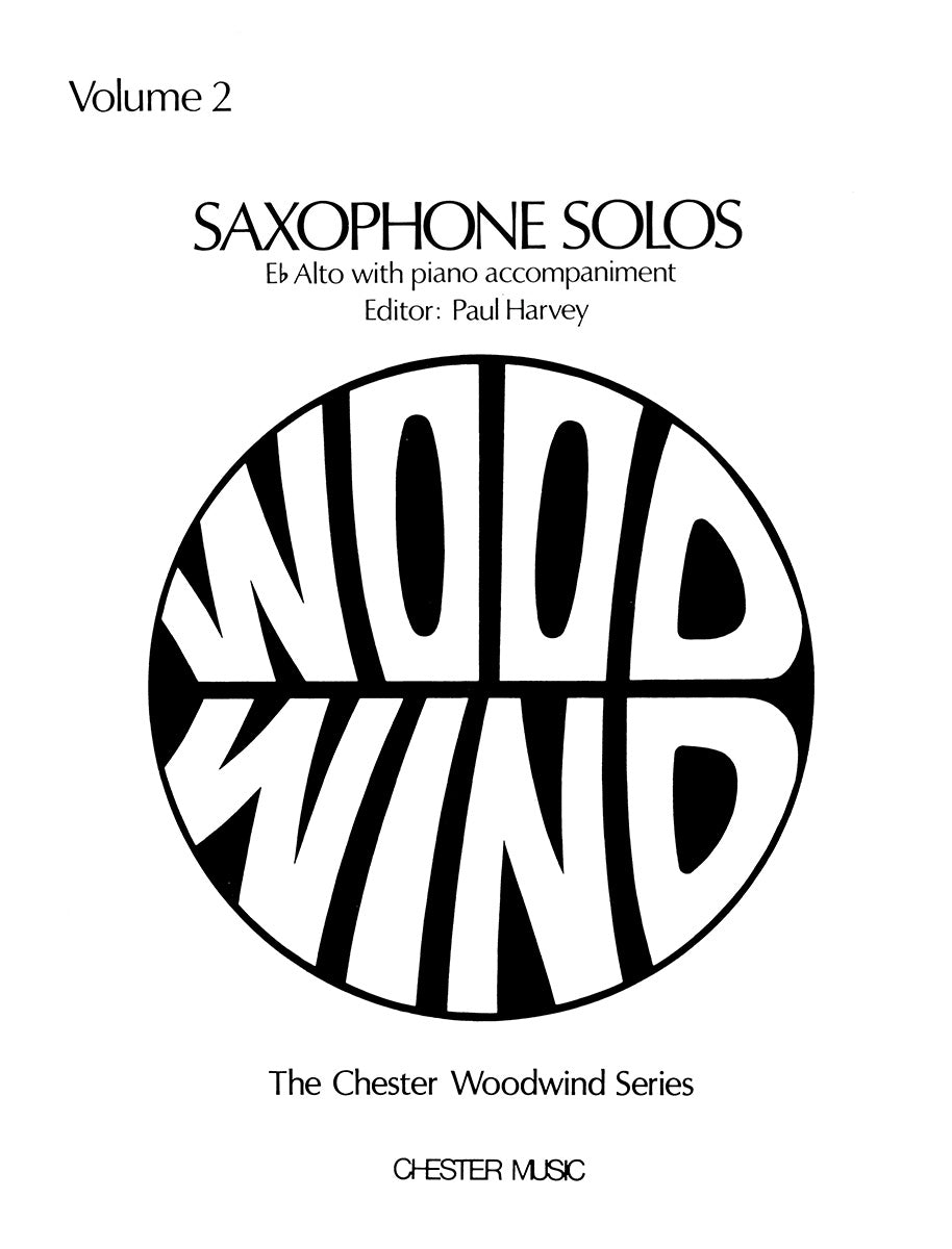Saxophone Solos Volume 2 E Flat Alto Saxophone de Harvey, Livre pour saxophone alto et Piano