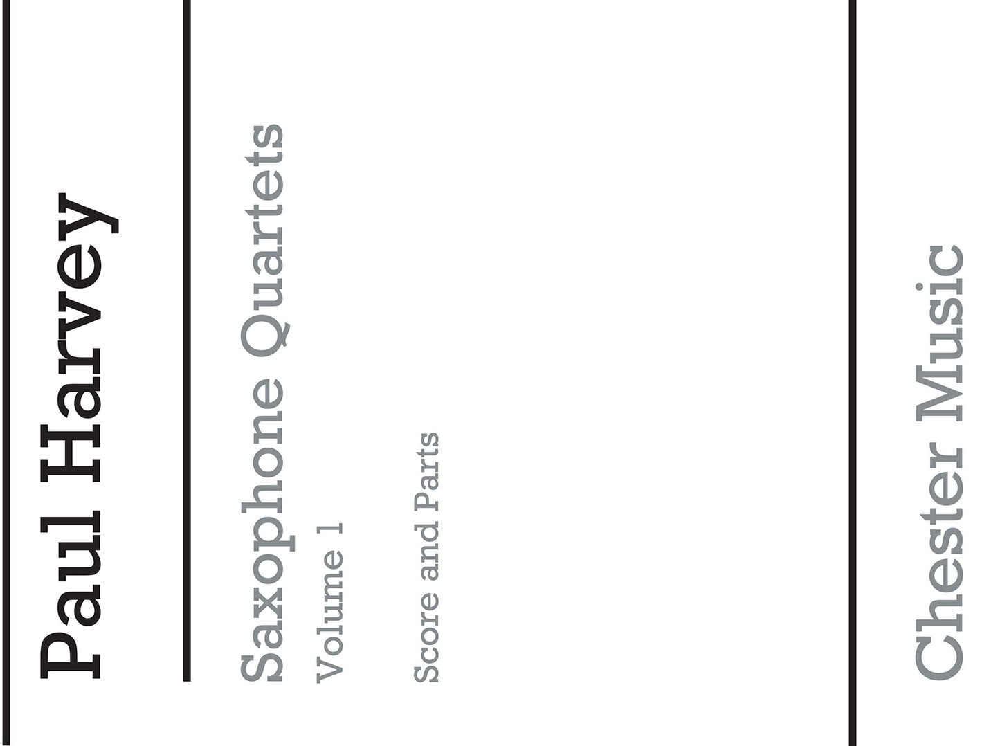 Saxophone Quartets Volume 1 de Peter Harvey, Livre pour saxophone