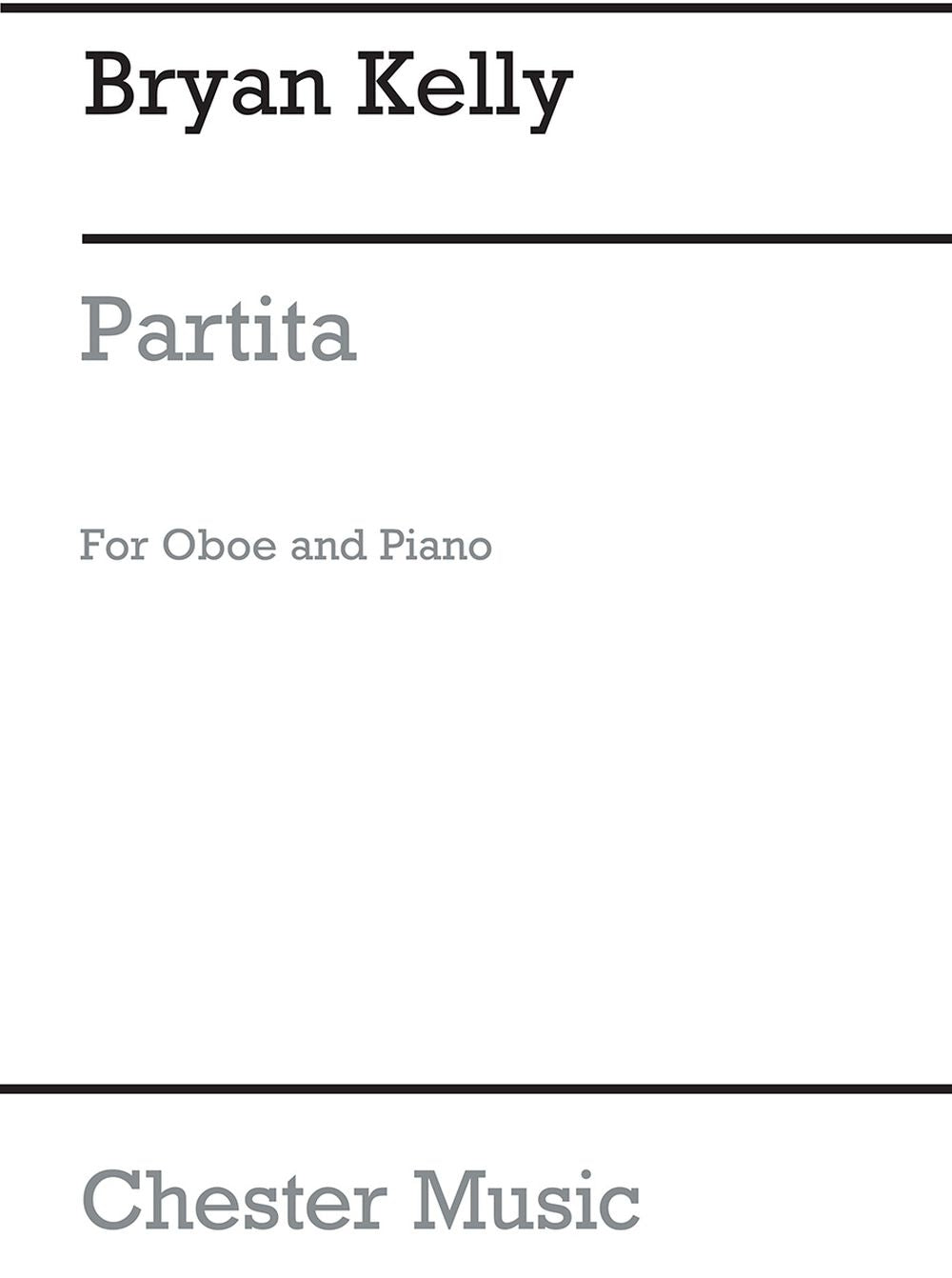 Partita for Oboe and Piano de Bryan Kelly, Livre pour hautbois et Piano