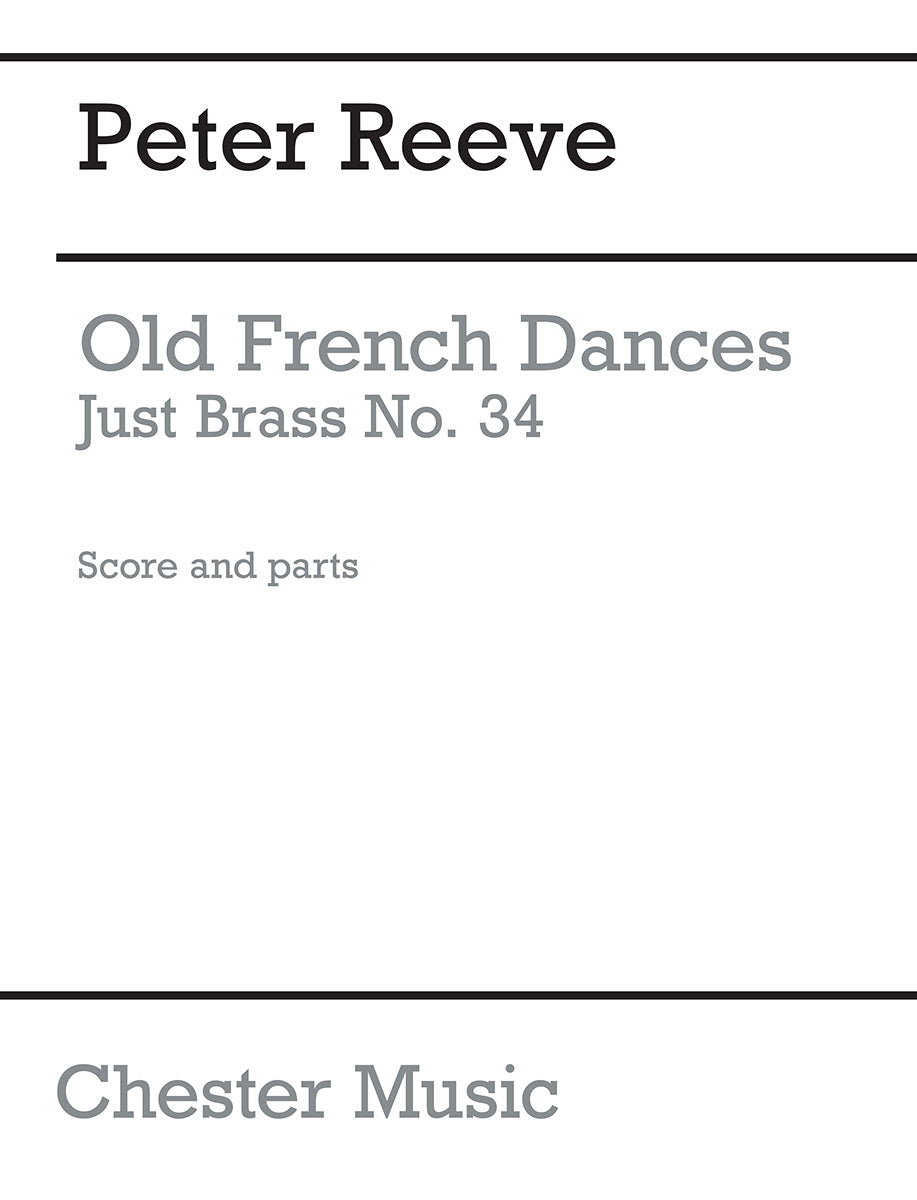 Old French Dances de Claude Gervaise, Partition + parties pour dixtuor de cuivres