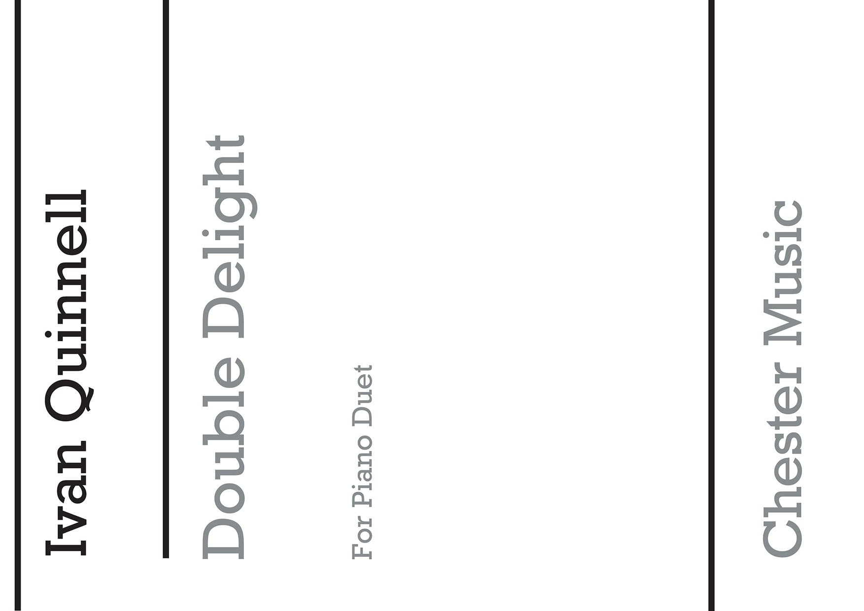 Double Delight de Ivan Quinnell, Livre pour duo de pianos