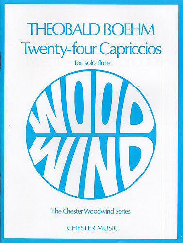 Twenty-Four Capriccios For Solo Flute de Theobald Boehm, Livre pour flûte