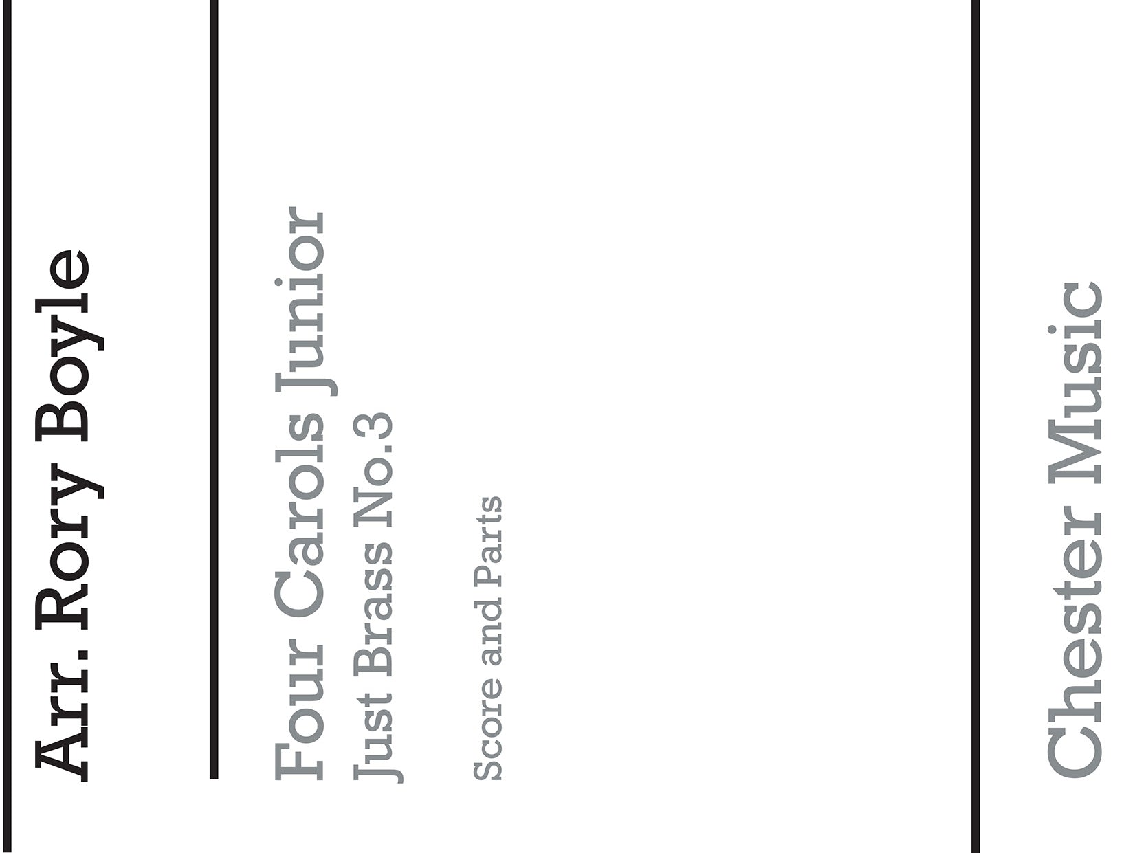 Four Carols, Partition + parties pour quintette de cuivres