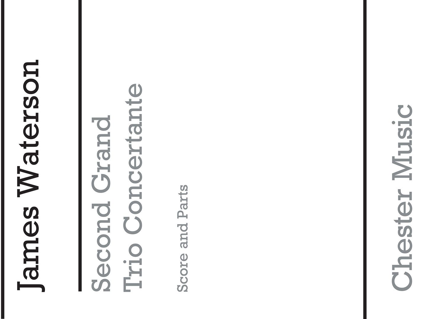 Second Grand Trio Concertante de James Waterson, Livre pour clarinette