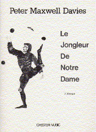 Le Jongleur De Notre Dame de Peter Maxwell Davies, Livre pour voix de baryton et Ensemble de chambre