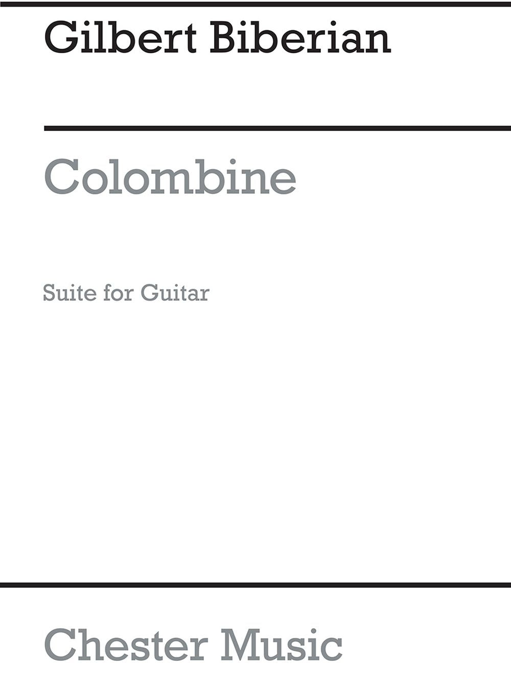 Columbine - Suite For Solo Guitar, Livre pour guitare
