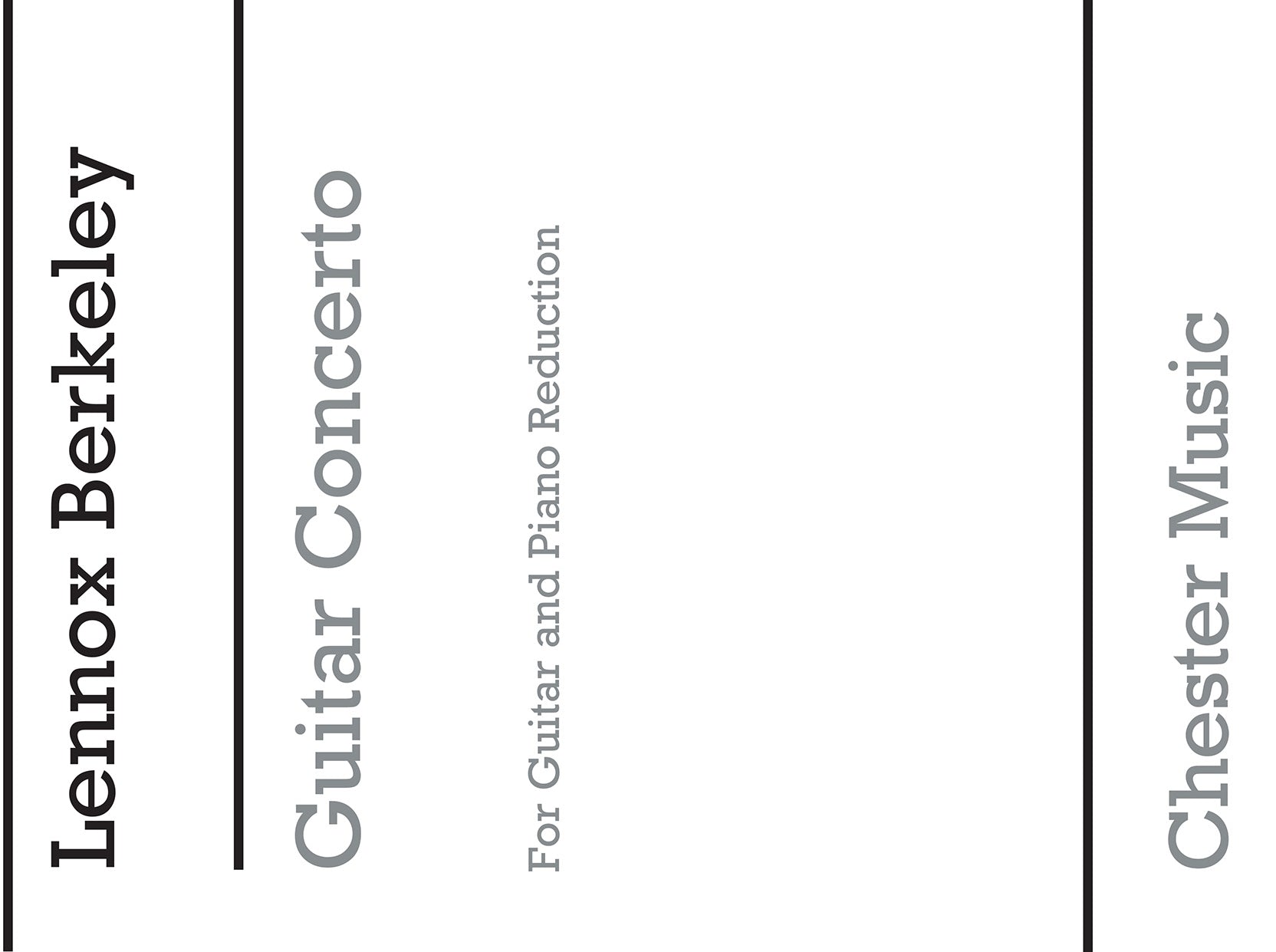 Concerto For Guitar And Orchestra Op.88 de Lennox Berkeley, Livre pour guitare et Piano