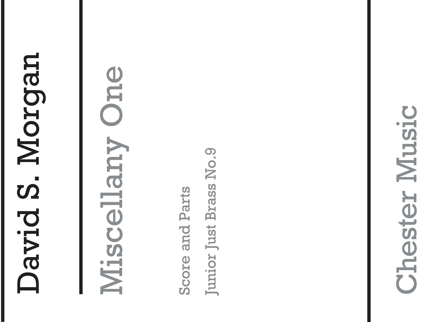 Miscellany One de David S. Morgan, Partition + parties pour ensemble de cuivres