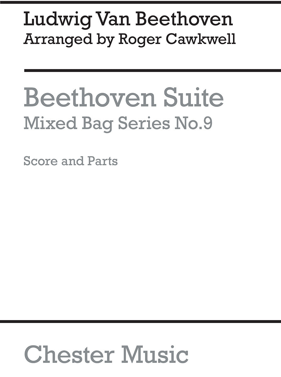 Suite de Ludwig van Beethoven, Partition + parties pour ensemble à vent