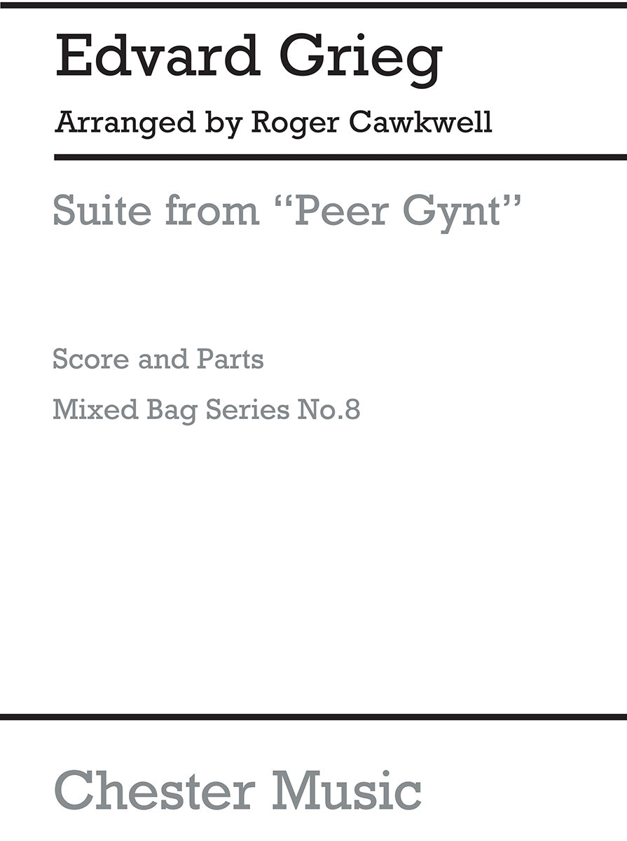 Suite From Peer Gynt de Edvard Grieg, Partition + parties pour ensemble à vent