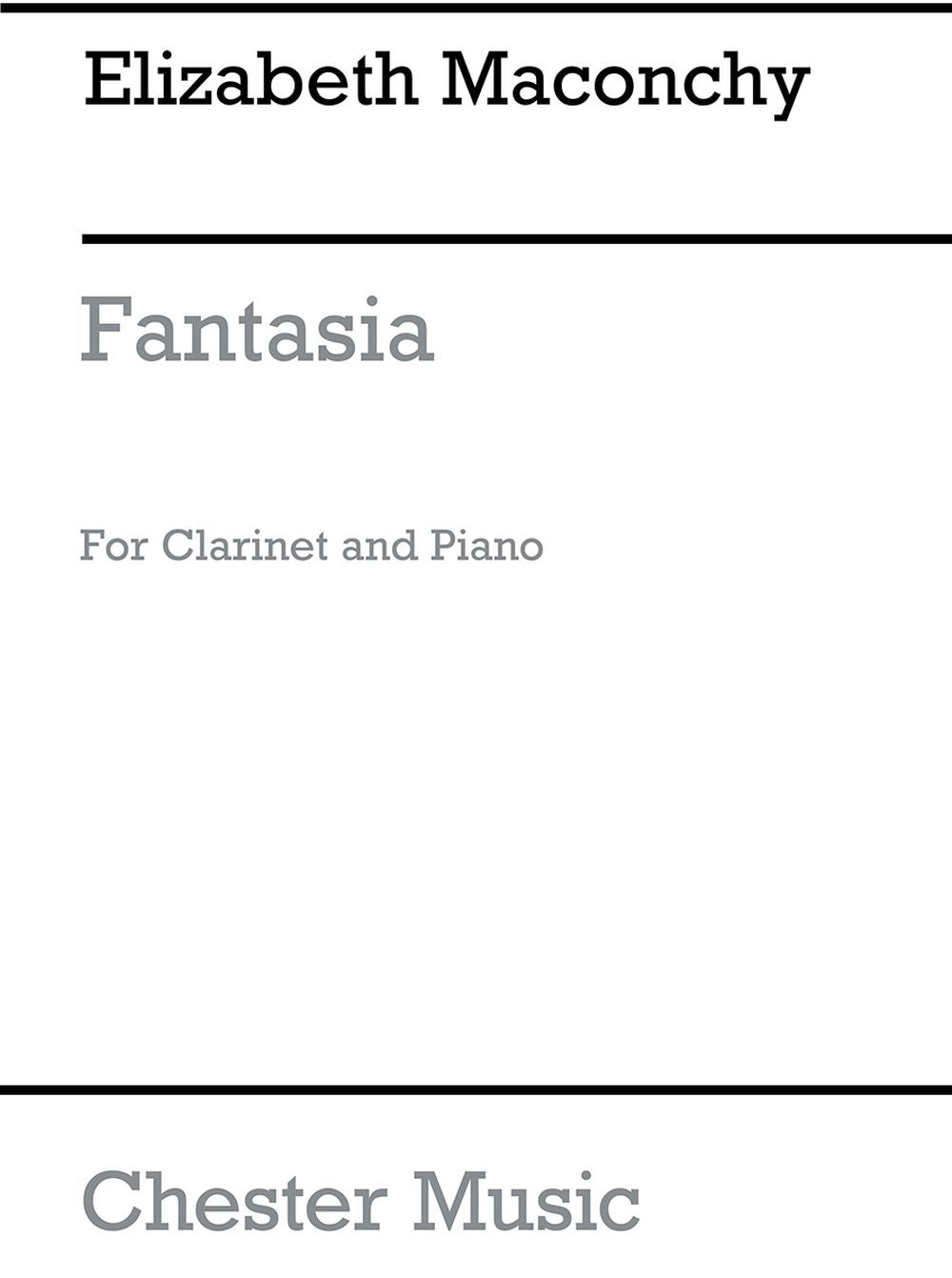 Fantasia For Clarinet And Piano de Elizabeth Maconchy, Livre pour clarinette et Piano