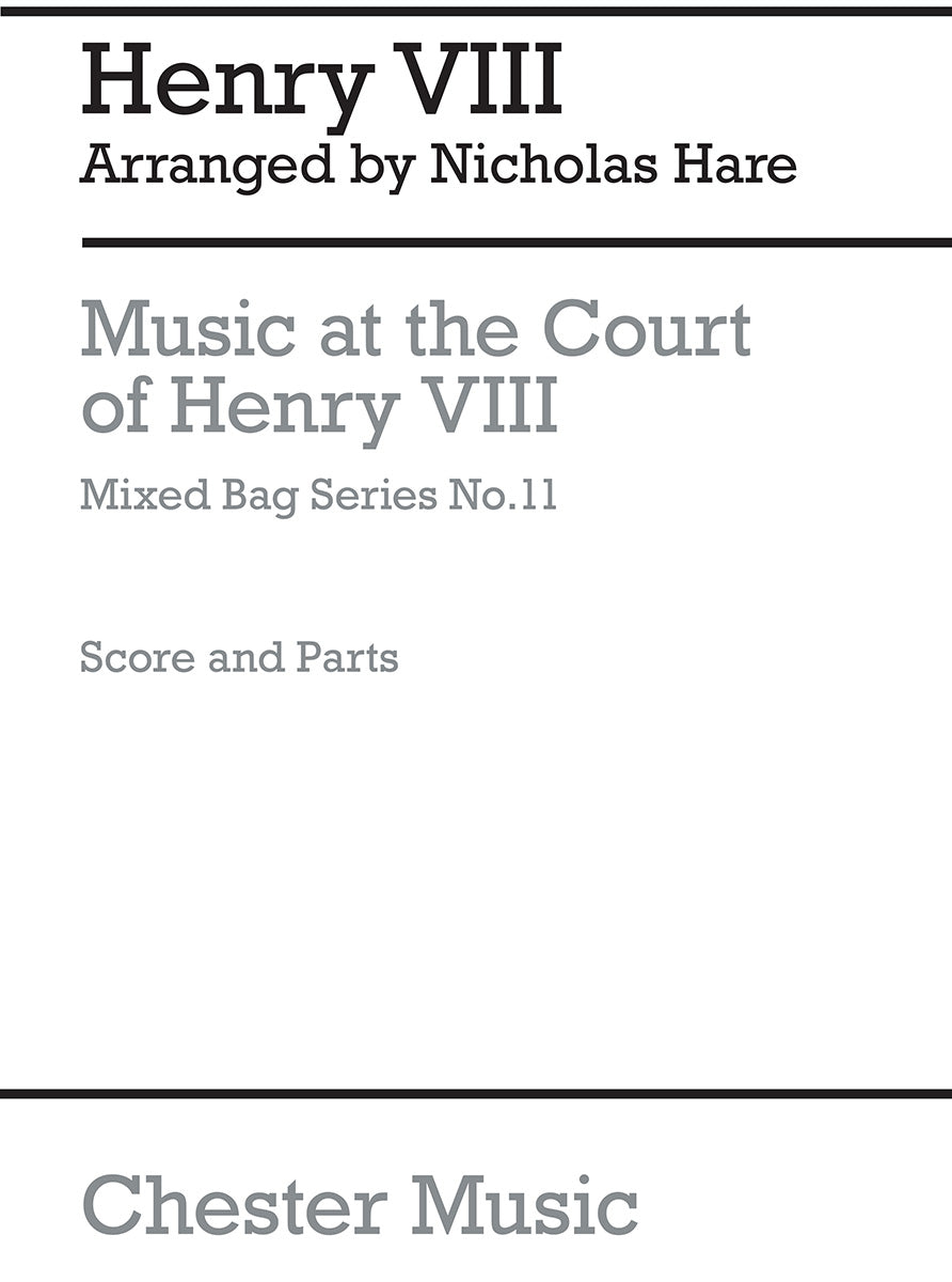 Music At The Court Of Henry VIII de Nicholas Hare, Partition + parties pour ensemble à vent