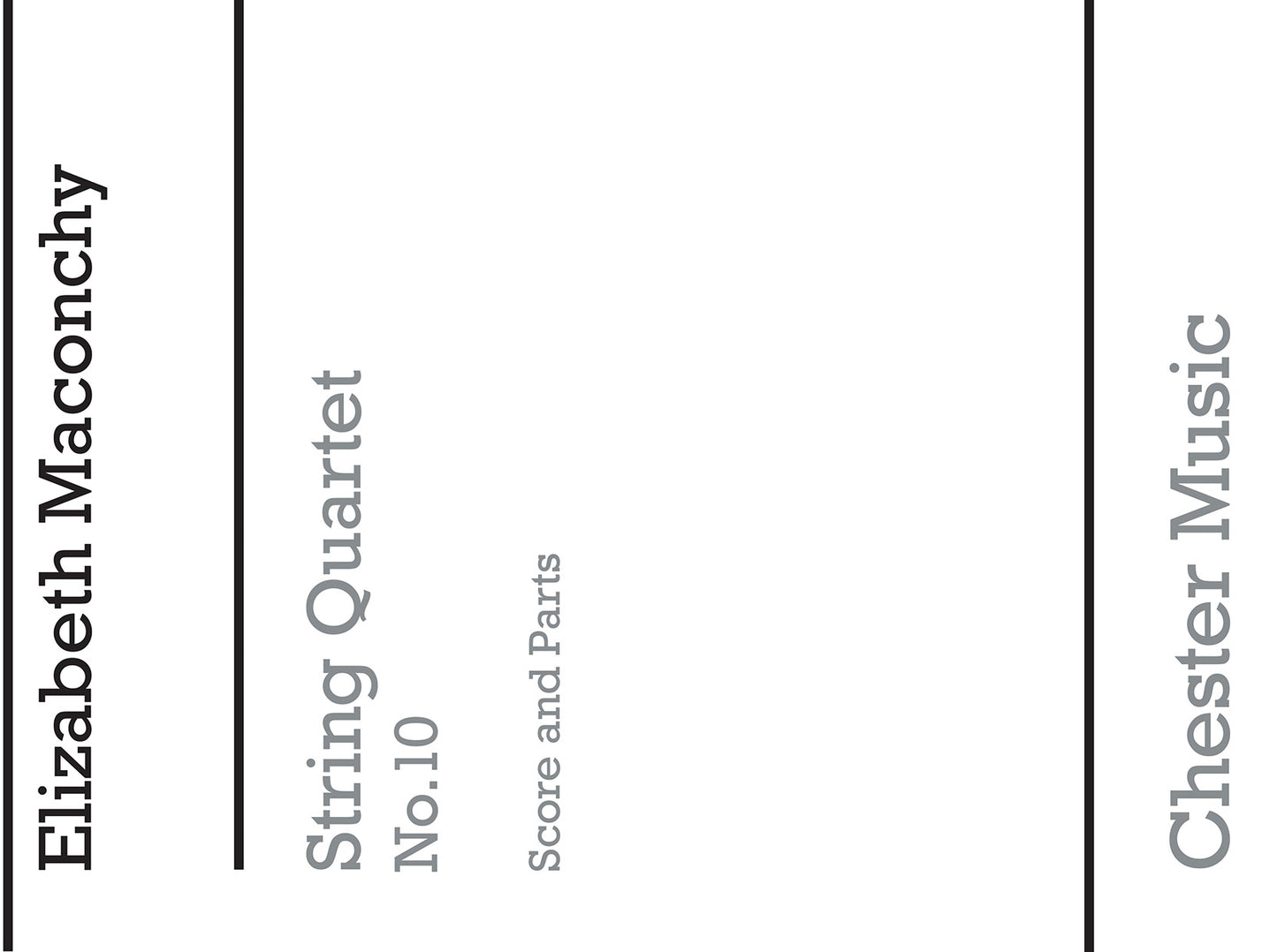 String Quartet No.10 de Elizabeth Maconchy, Partition + parties pour quatuor à cordes