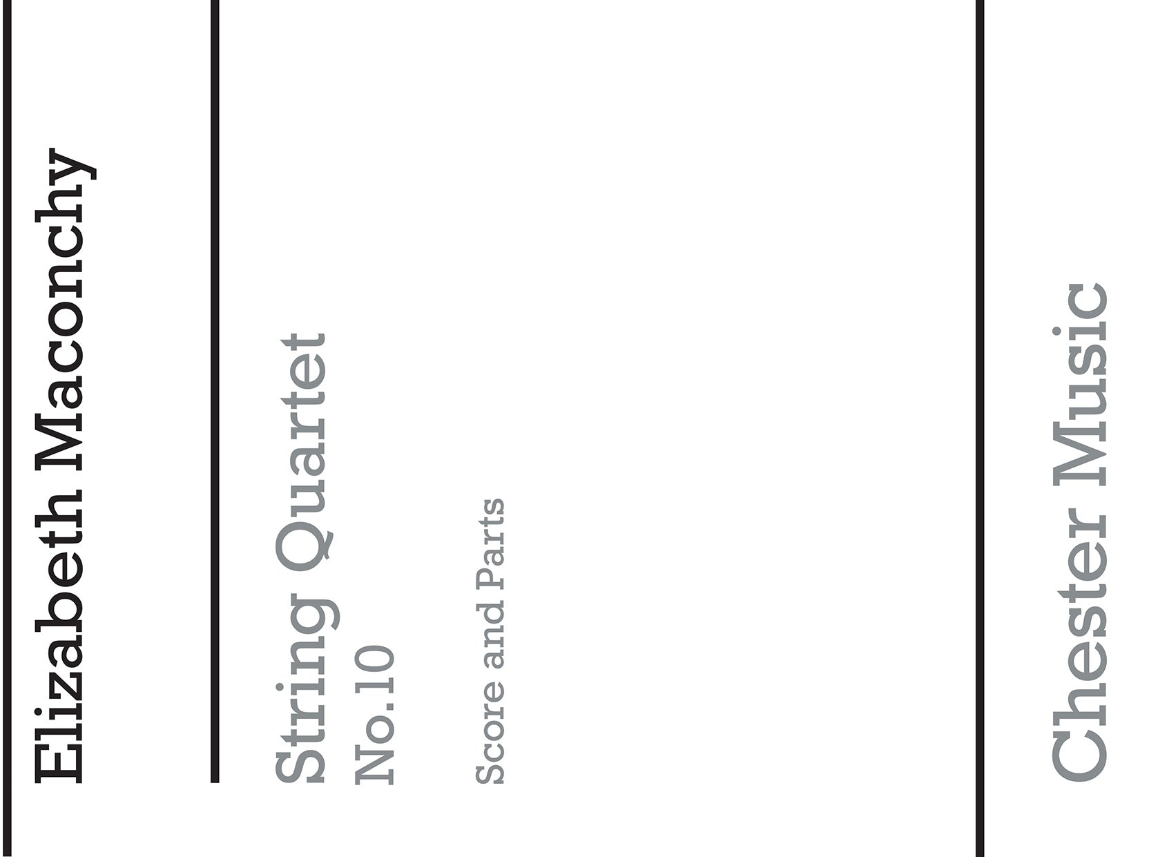 String Quartet No.10 de Elizabeth Maconchy, Partition + parties pour quatuor à cordes