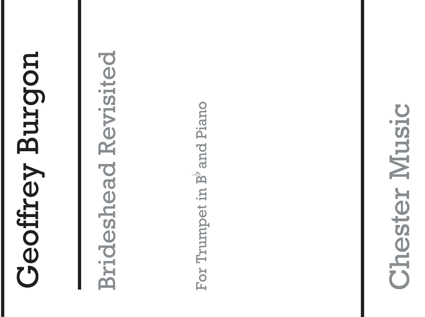 Theme From Brideshead Revisited de Geoffrey Burgon, Livre pour trompette et Piano