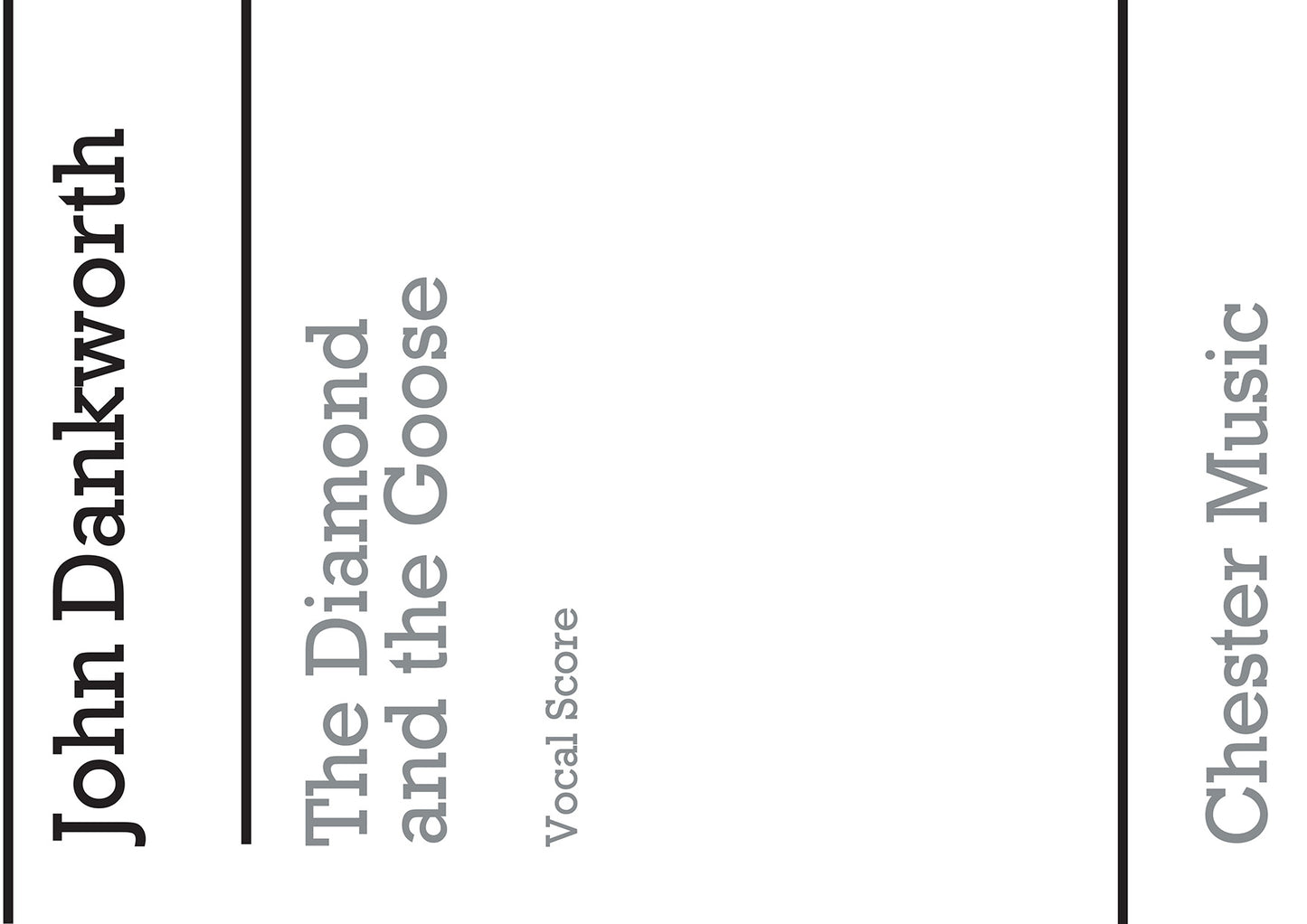 The Diamond And The Goose de John Dankworth, Partie séparée pour sATB et Orchestre