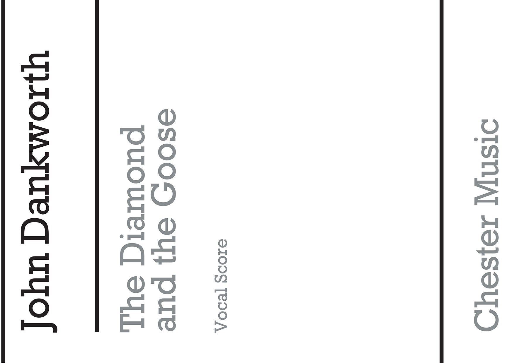 The Diamond And The Goose de John Dankworth, Partie séparée pour sATB et Orchestre