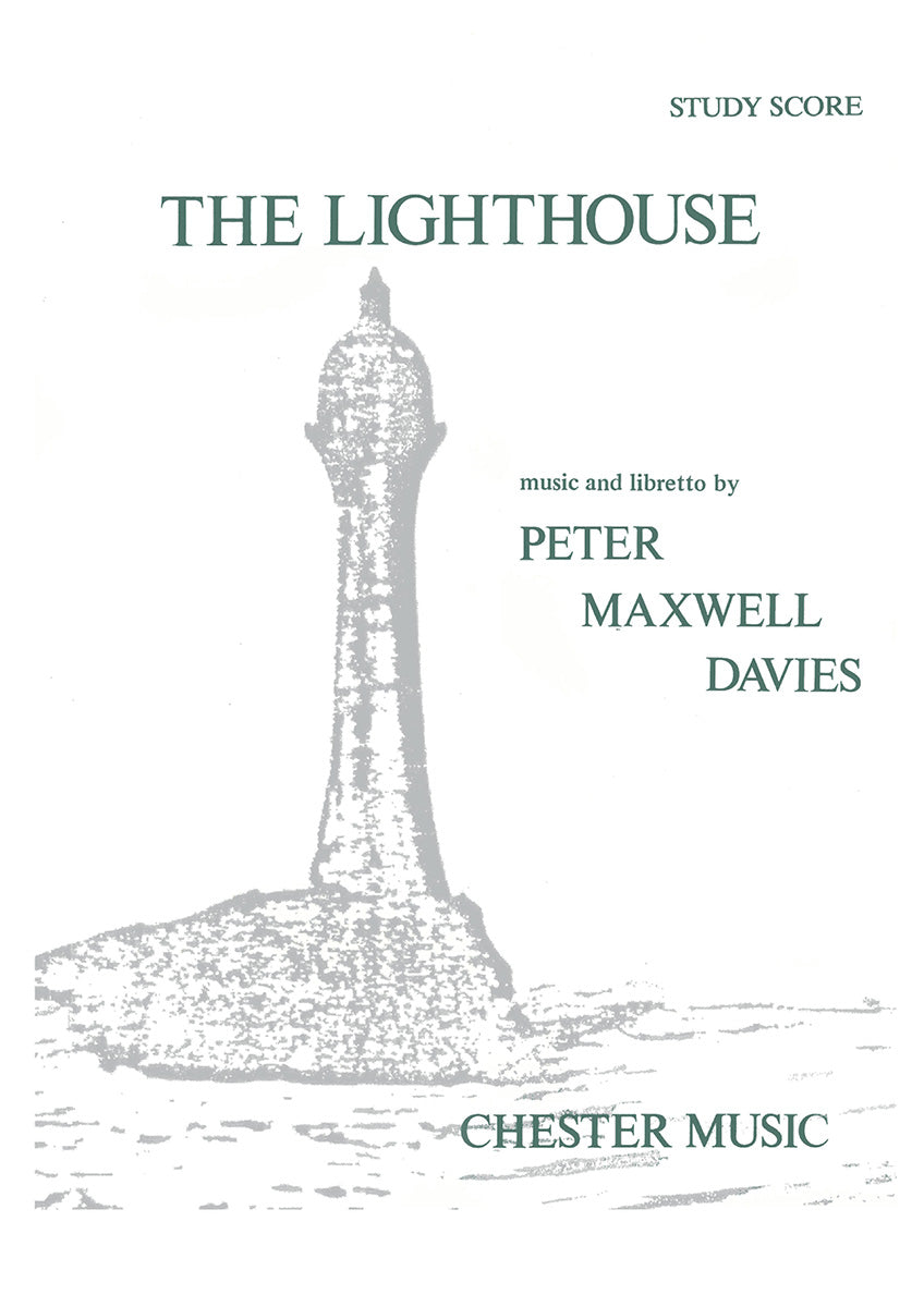 The Lighthouse de Peter Maxwell Davies, Partition d'étude pour opéra