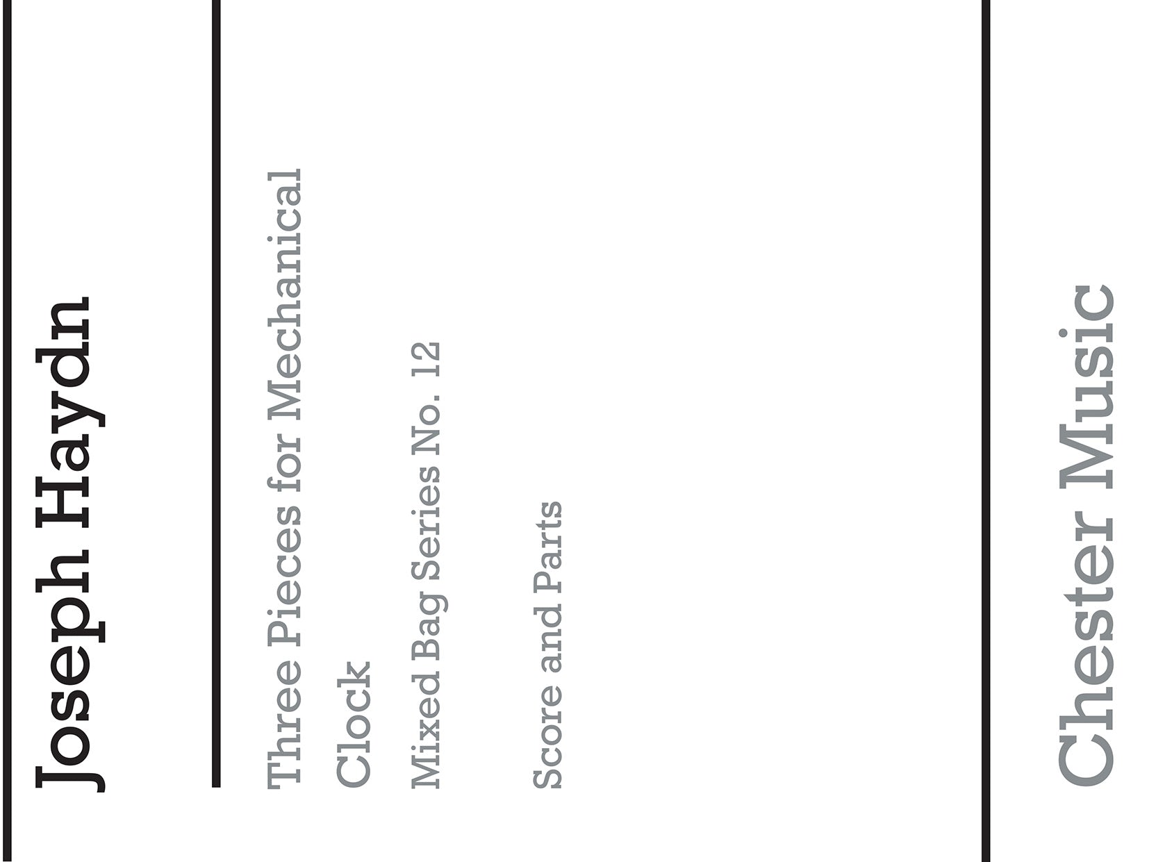 Three Pieces For Mechanical Clock de Franz Joseph Haydn, Partition + parties pour ensemble à vent