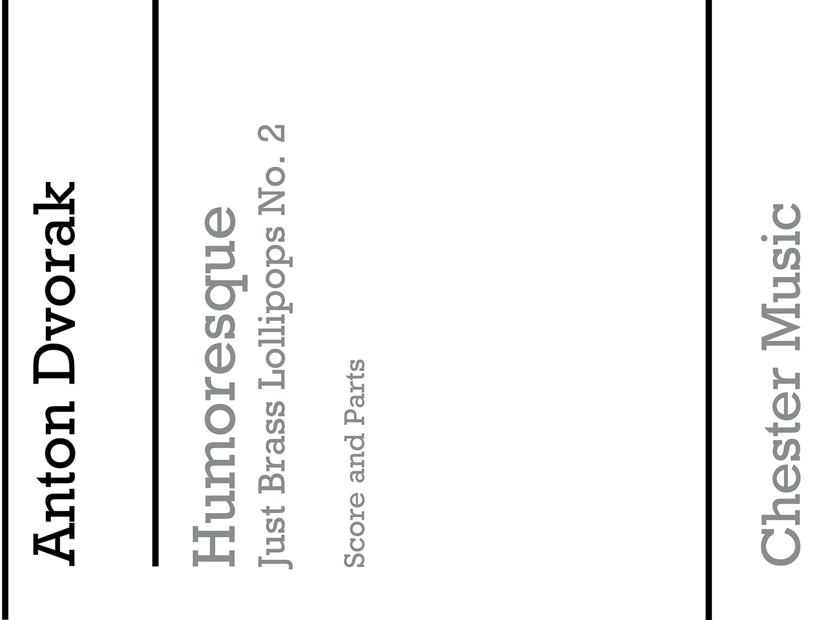 Humoresque de Antonín Dvořák, Partition + parties pour quintette de cuivres