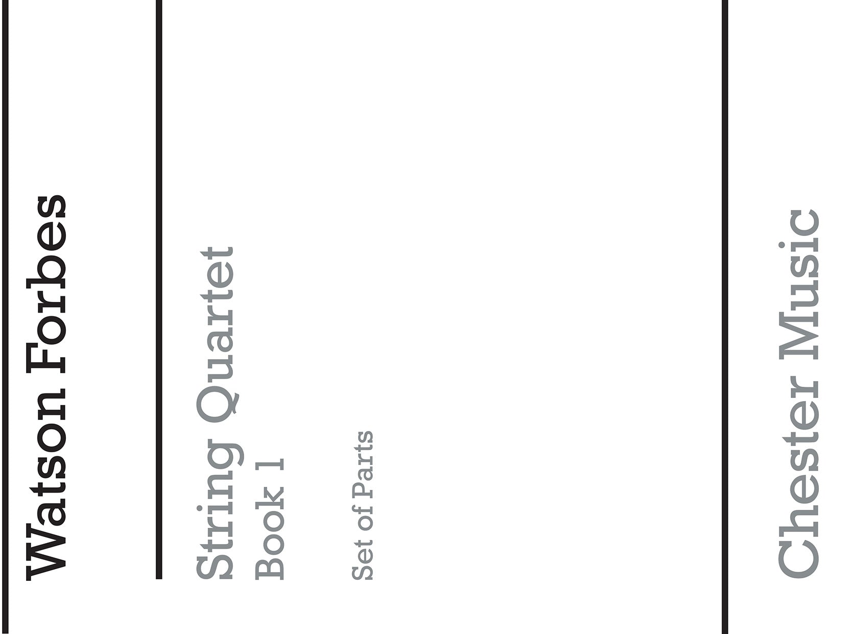 Easy String Quartets Book One (Score Only), Partition pour quatuor à cordes