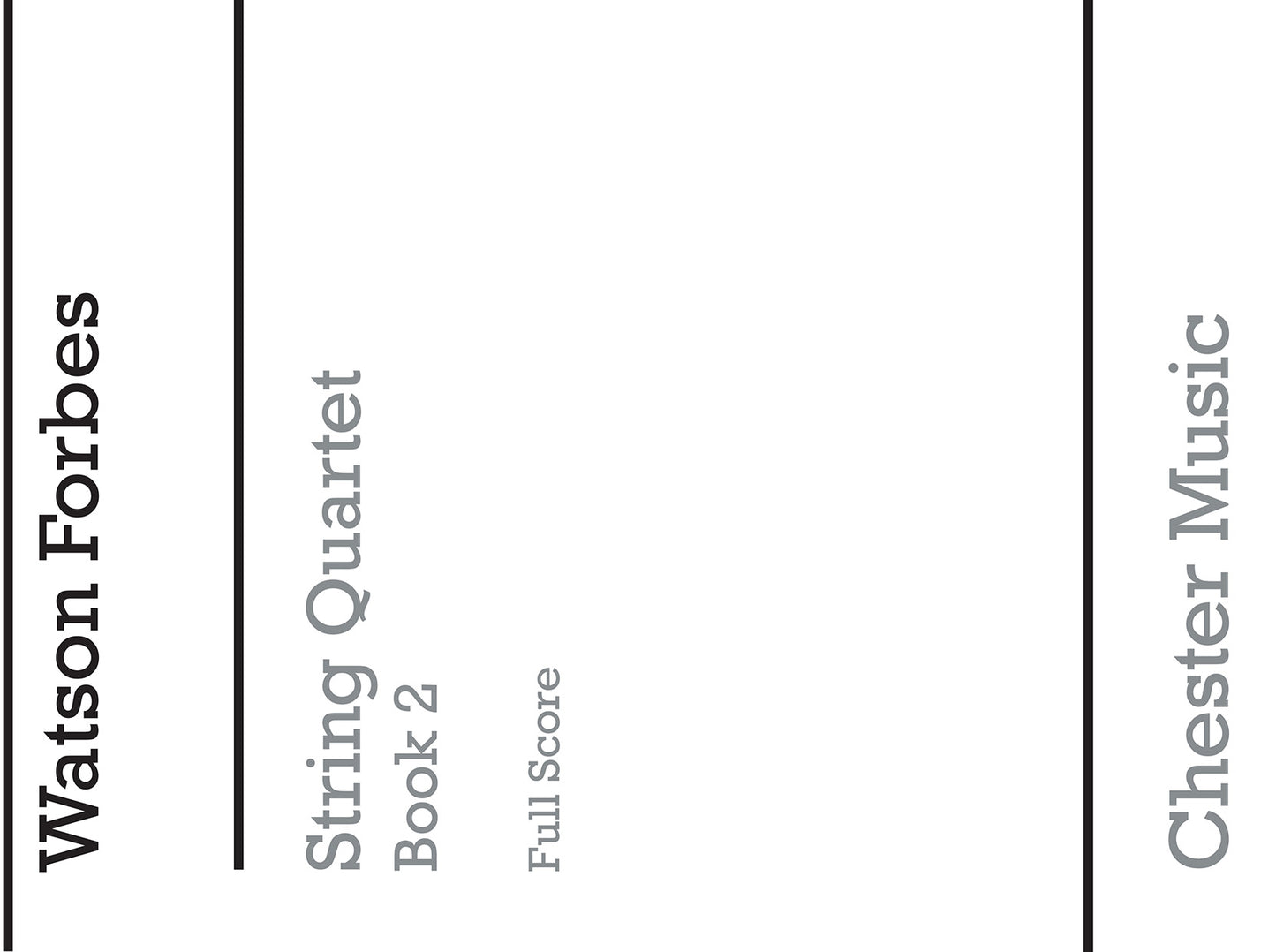 Easy String Quartets Book 2 (Score Only) de Watson Forbes, Partition pour quatuor à cordes