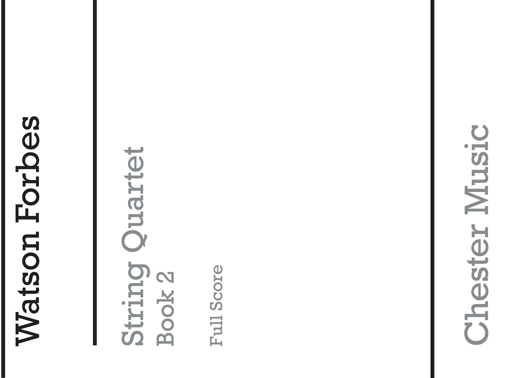 Easy String Quartets Book 2 (Score Only) de Watson Forbes, Partition pour quatuor à cordes
