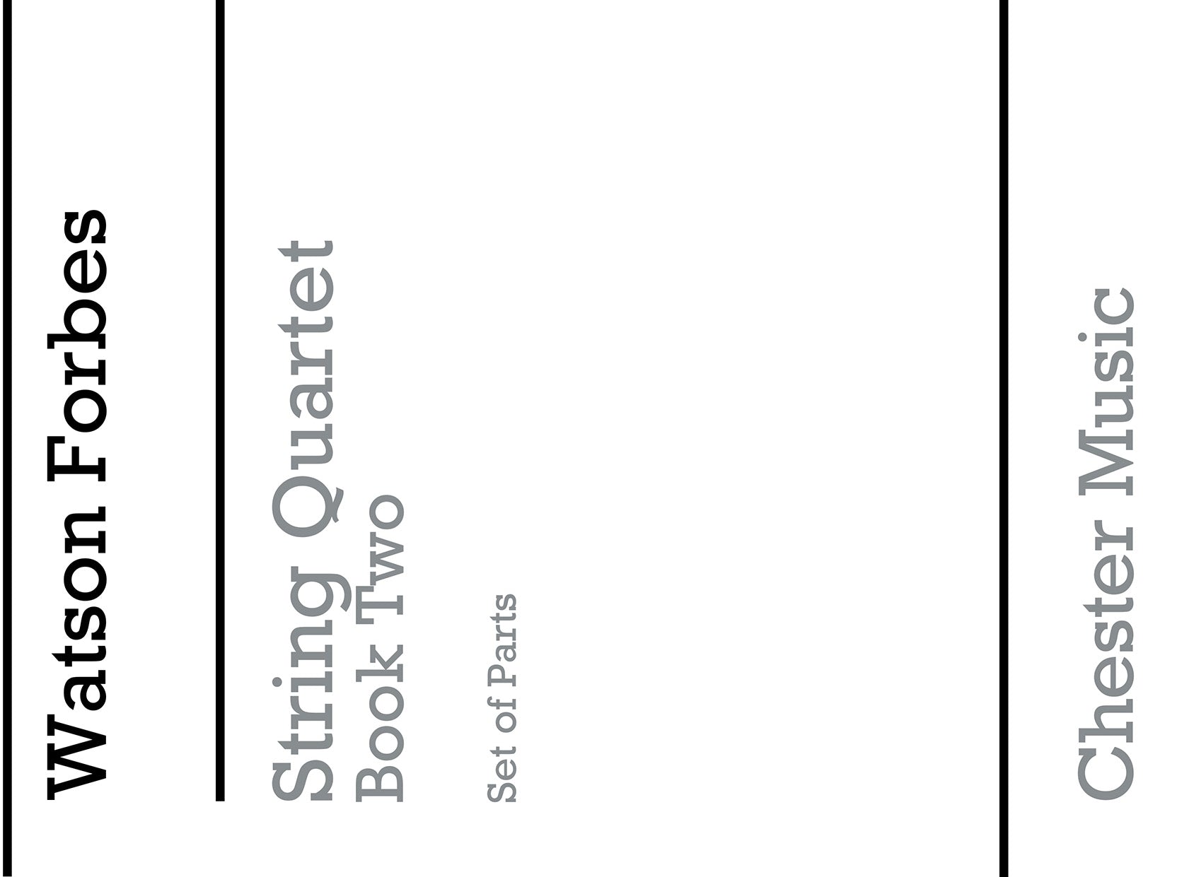 Easy String Quartets Book 2 (Parts Only) de Watson Forbes, Livre pour quatuor à cordes