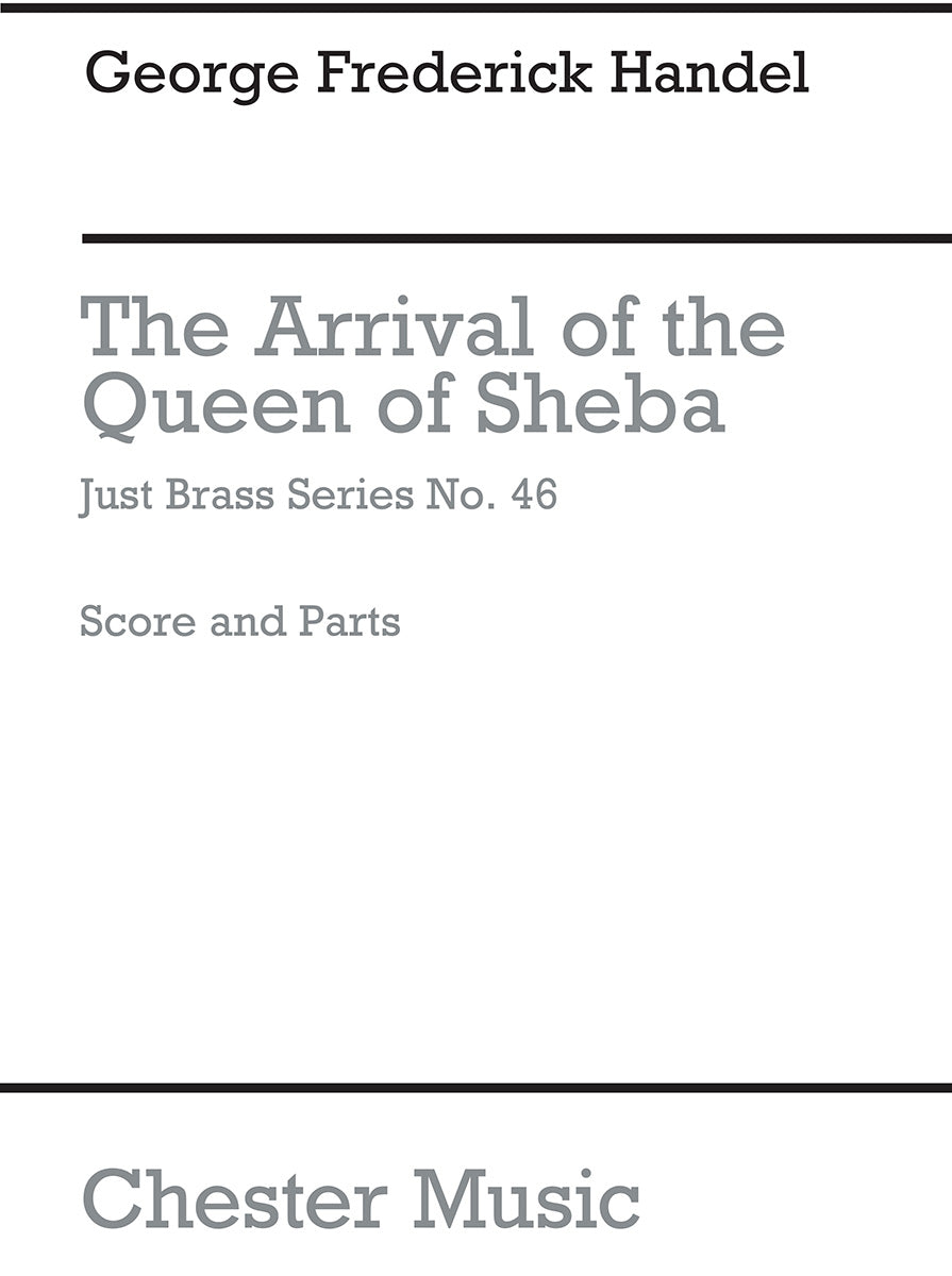 Arrival Of The Queen Of Sheba de Georg Friedrich Händel, Partition + parties pour ensemble de cuivres