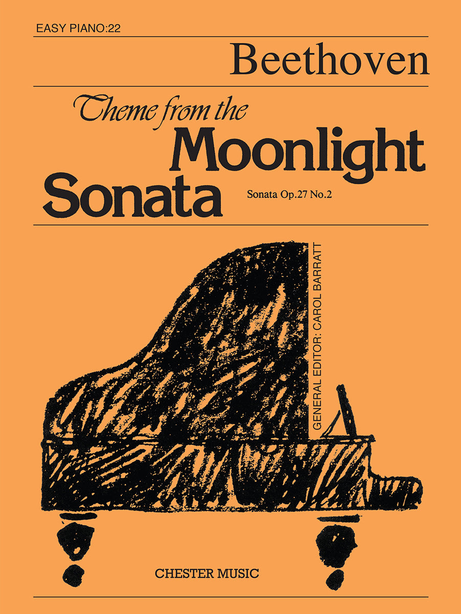 Sonate 14 Cis Op.27/2 (Mondsch.) de Ludwig van Beethoven, Livre pour piano facile