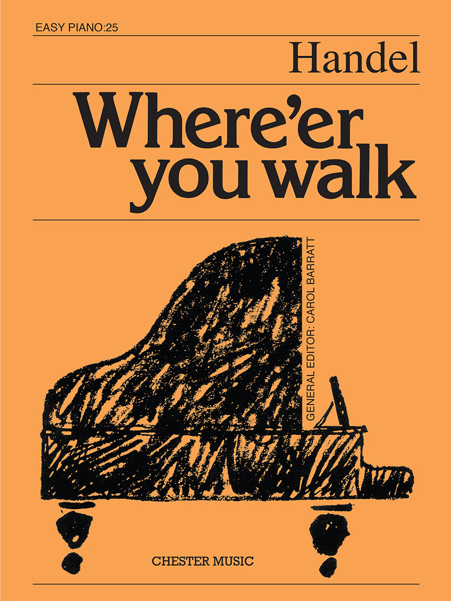 Where'er You Walk de Georg Friedrich Händel, Livre pour piano facile