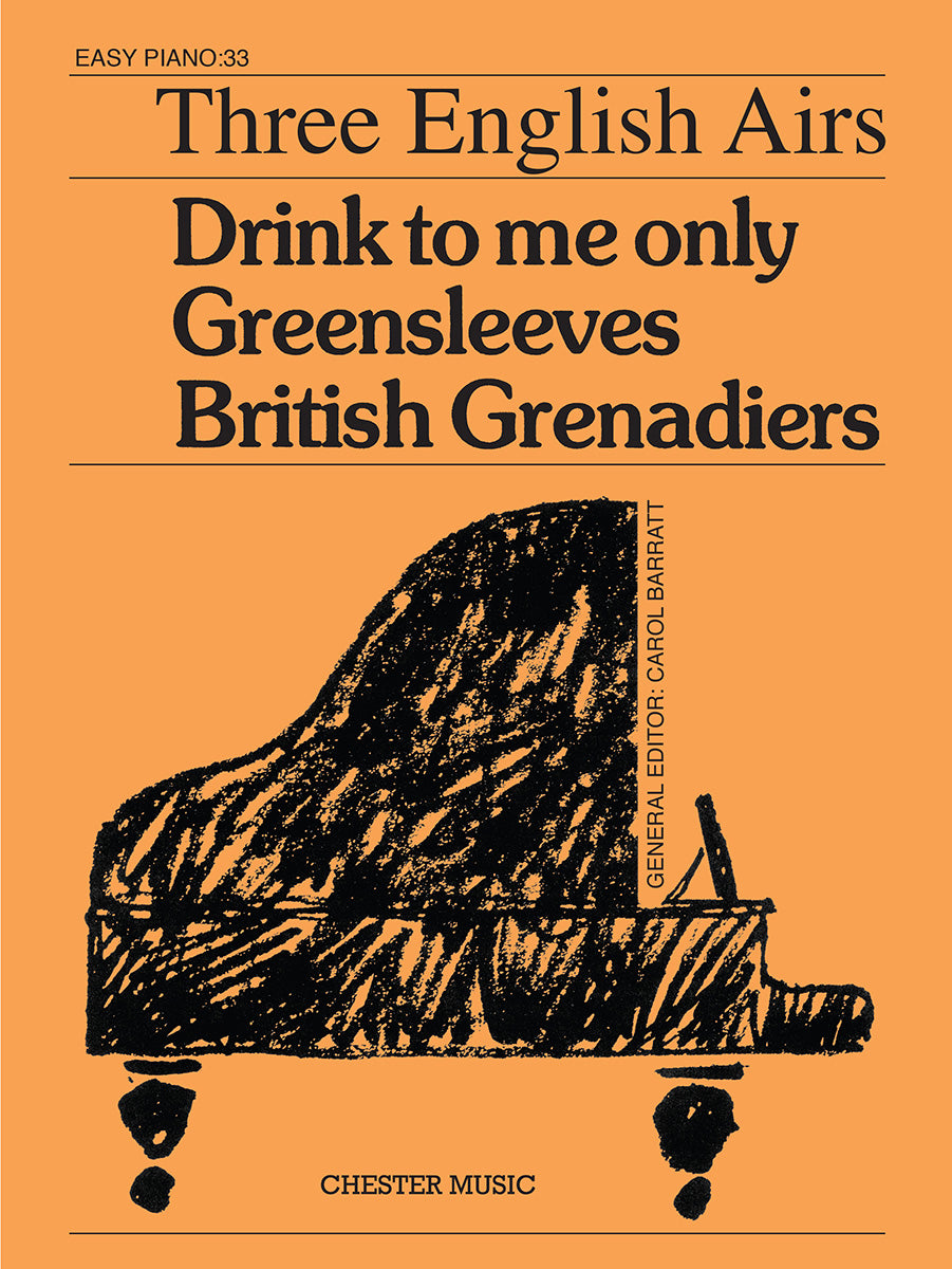 Three English Airs (Easy Piano No.33), Livre pour piano facile