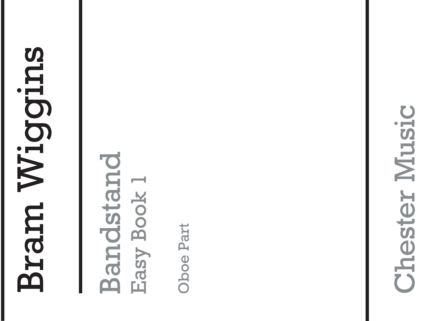 Bandstand Easy Book 1 (Oboe), Partie séparée pour hautbois