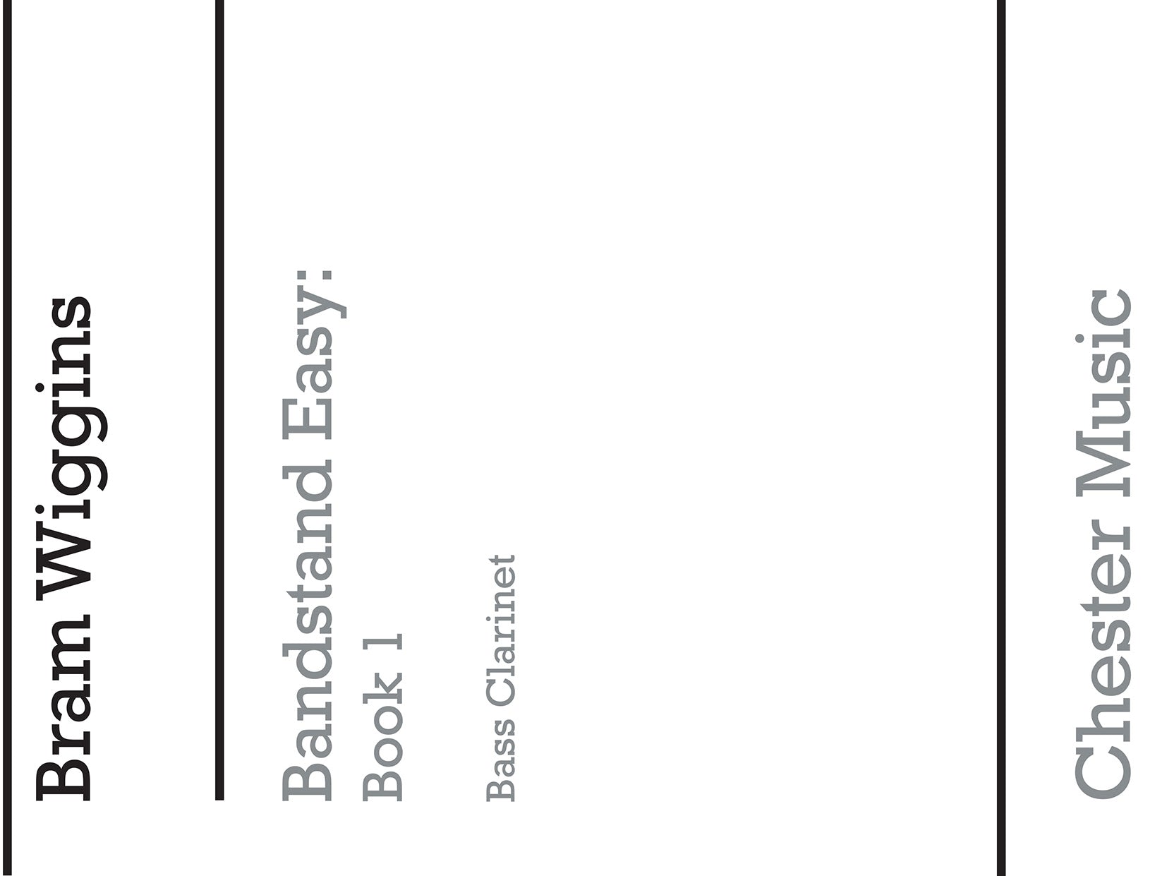 Bandstand Easy Book 1 (Bass Clarinet), Partie séparée pour clarinette basse