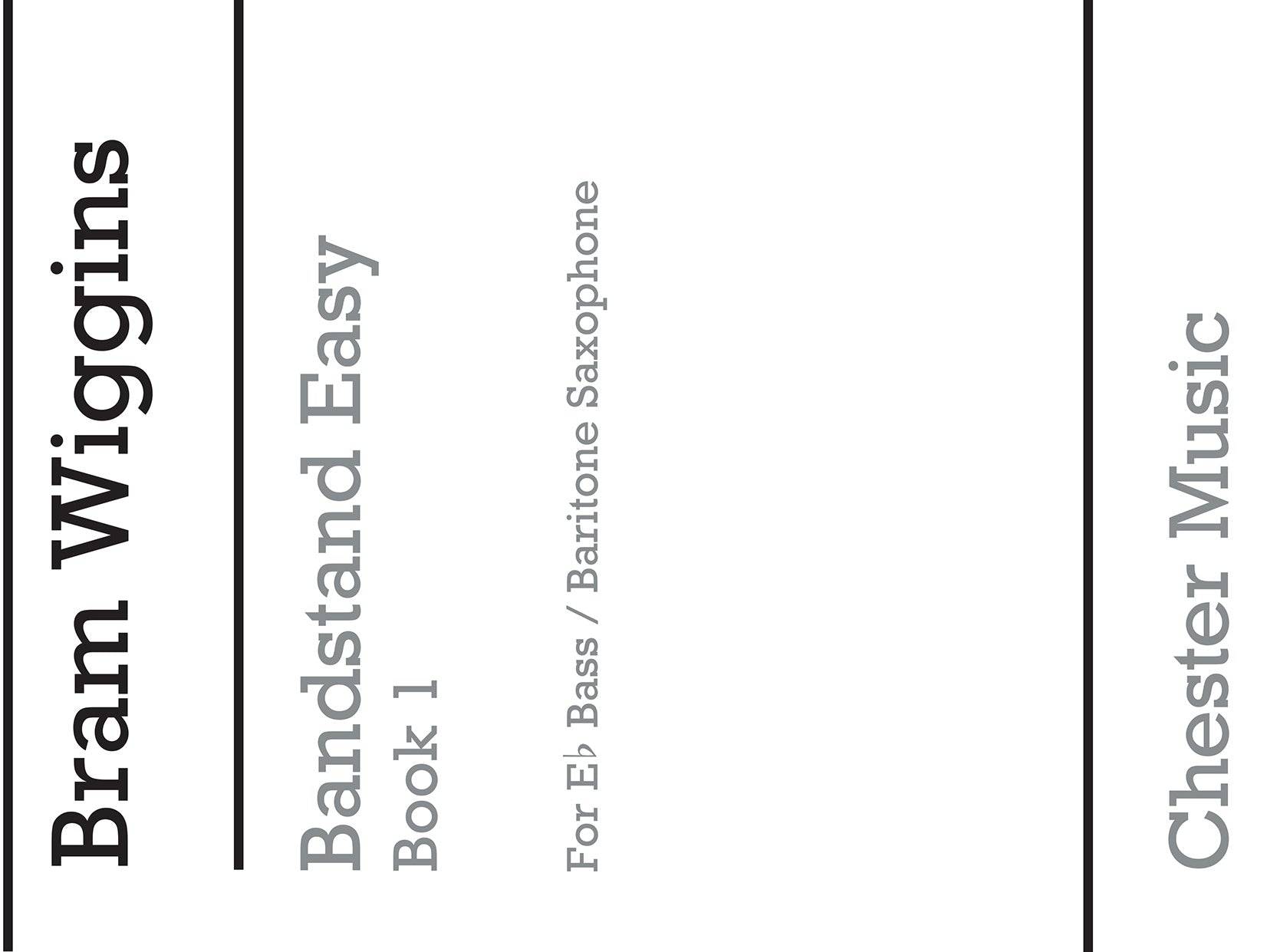 Bandstand Easy Book 1 (Baritone Saxophone), Partie séparée pour saxophone baryton