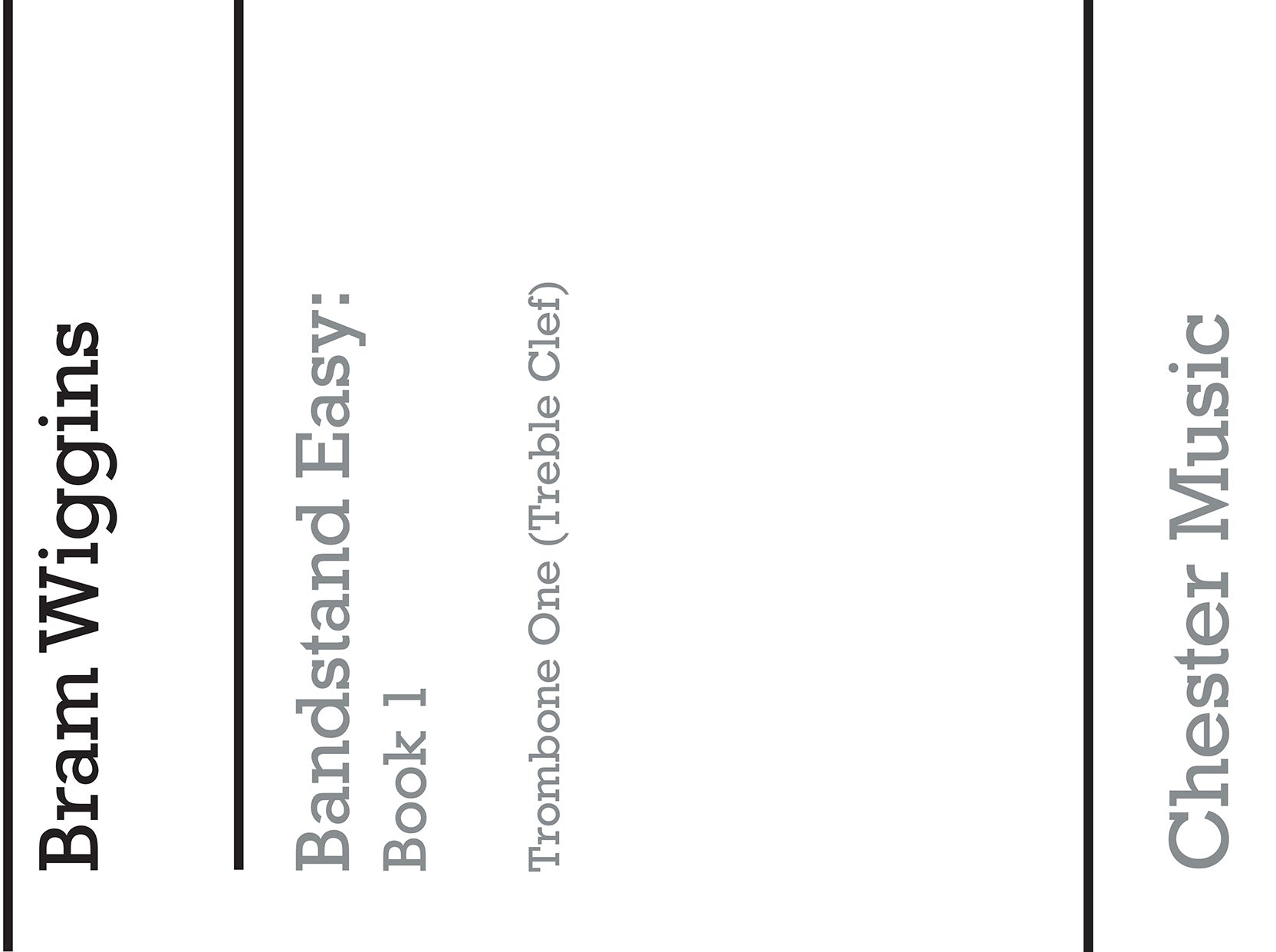 Bandstand Easy Book 1 (Trombone 1 TC), Partie séparée pour trombone (clé de sol)